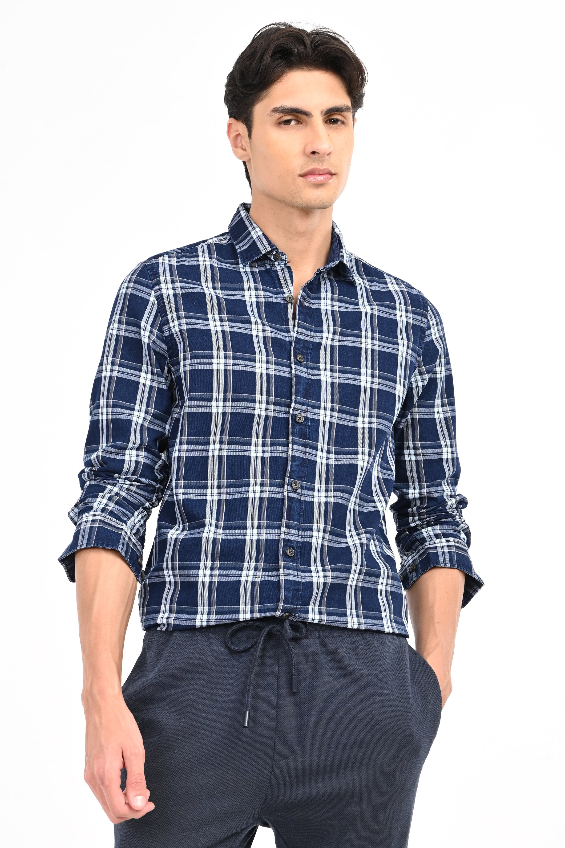 Men Albany Check Shirt