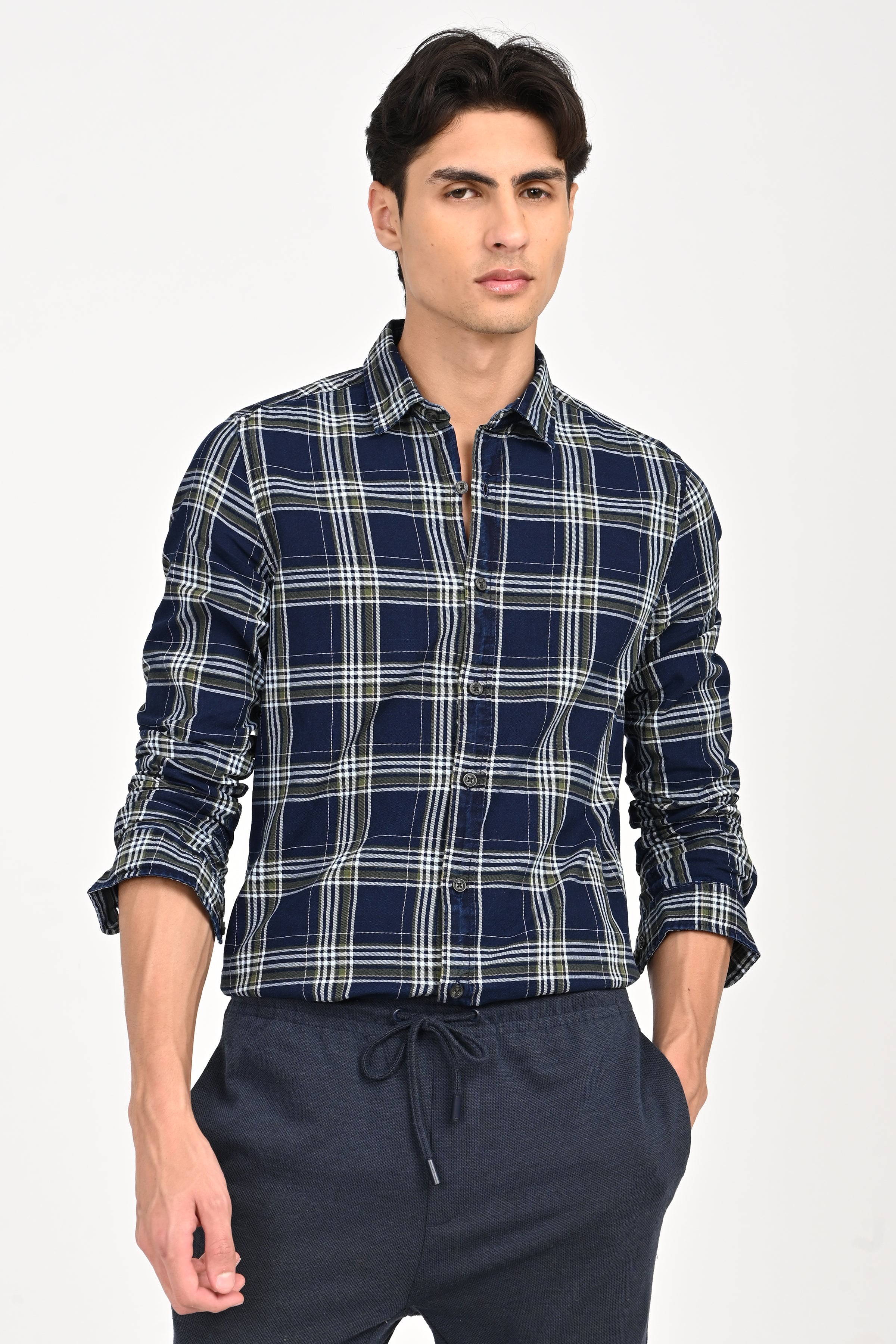 Men Carol Check Shirt