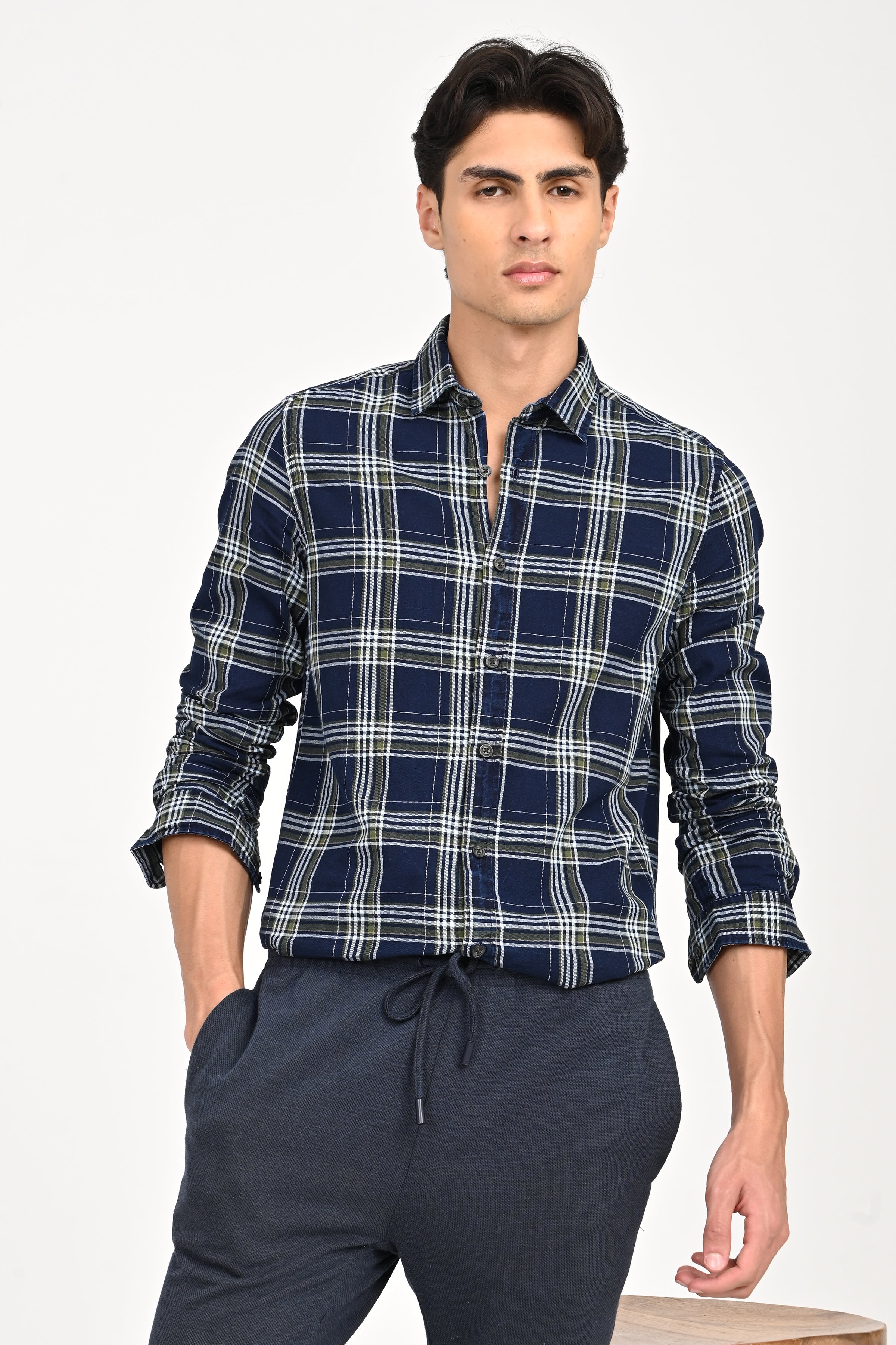 Men Carol Check Shirt