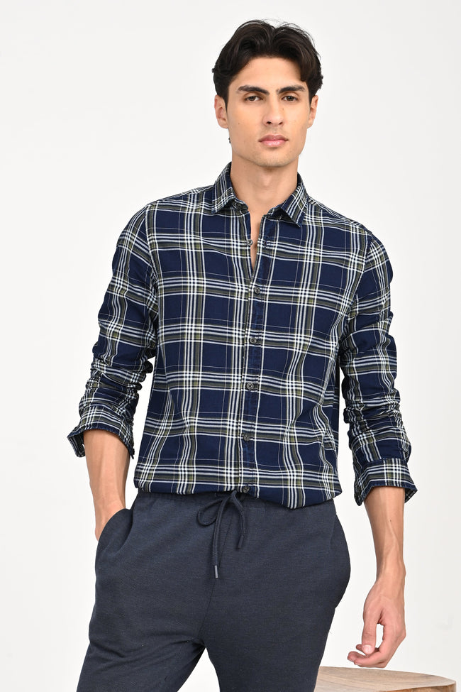 Men Carol Check Shirt