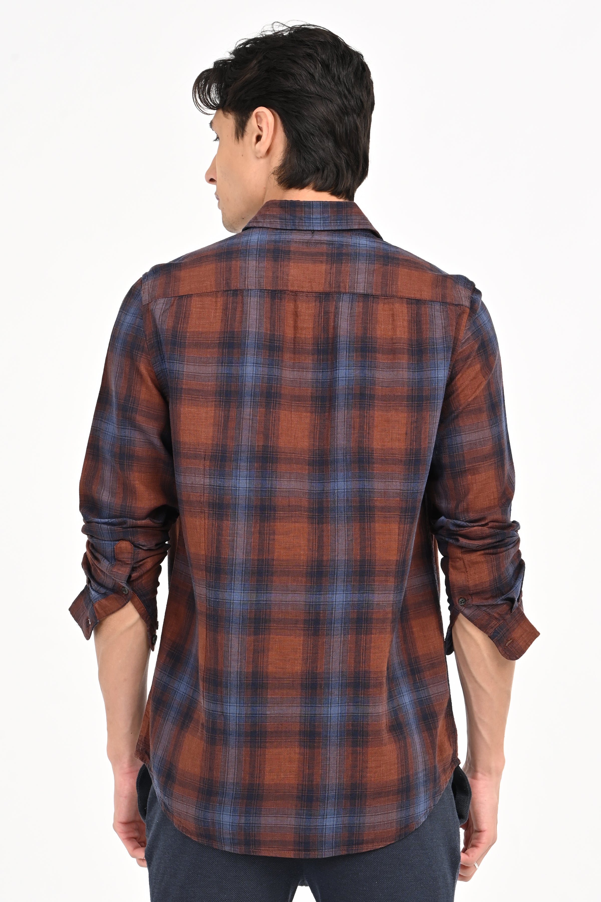 Men Nova Textured Check Shirt