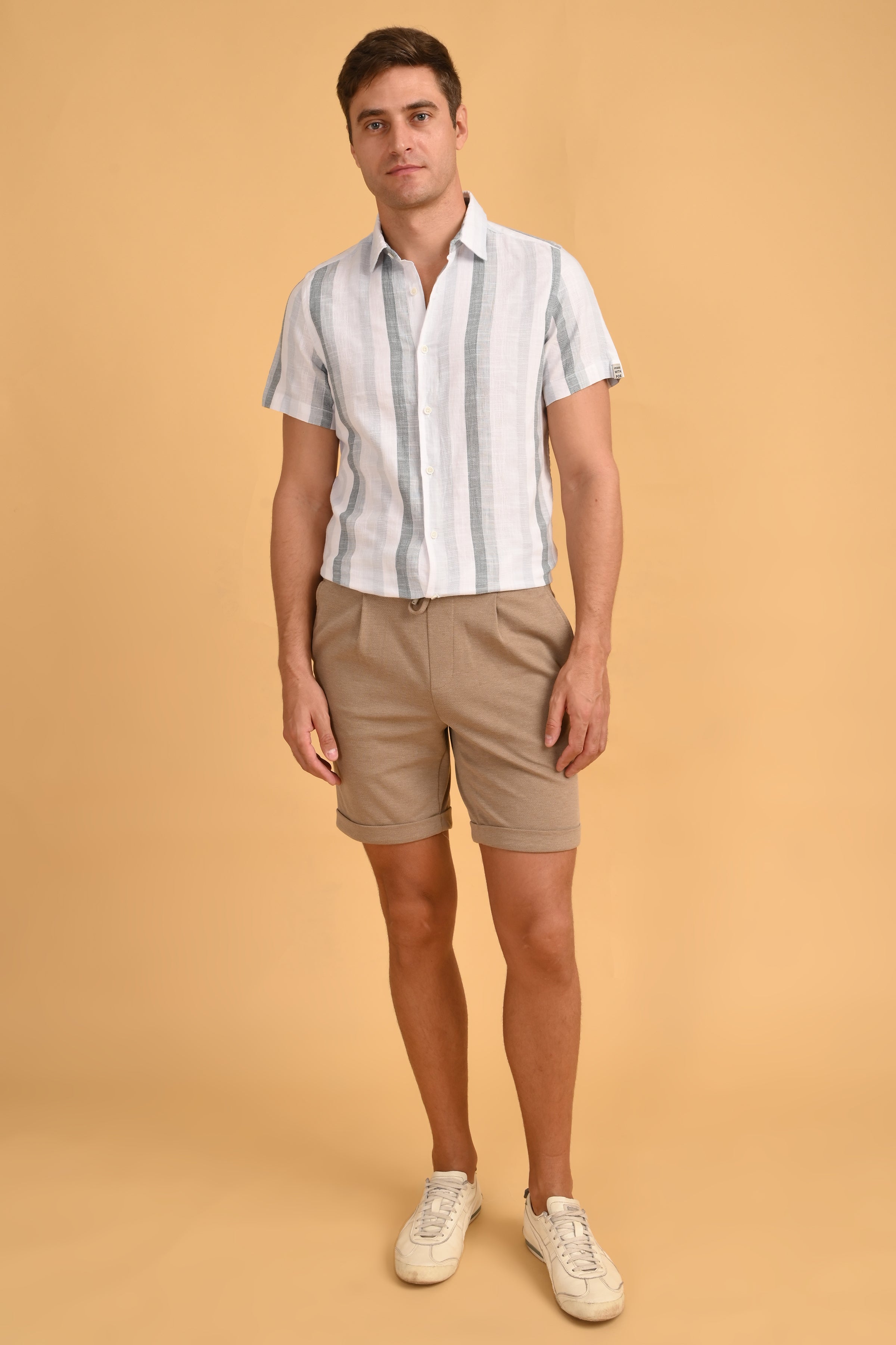 Men Dobby Striped Shirt