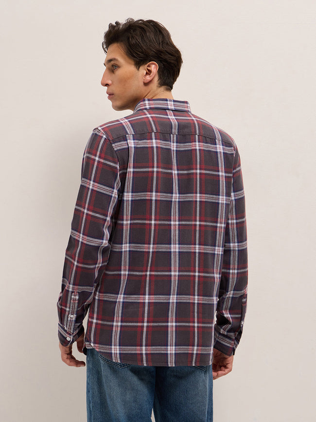 Men Multicolor Checked Slim Fit Casual Shirt