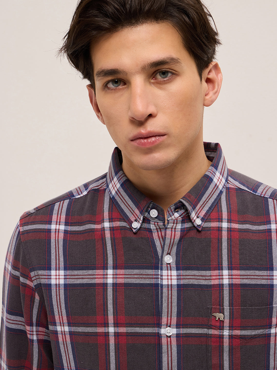 Men Multicolor Checked Slim Fit Casual Shirt