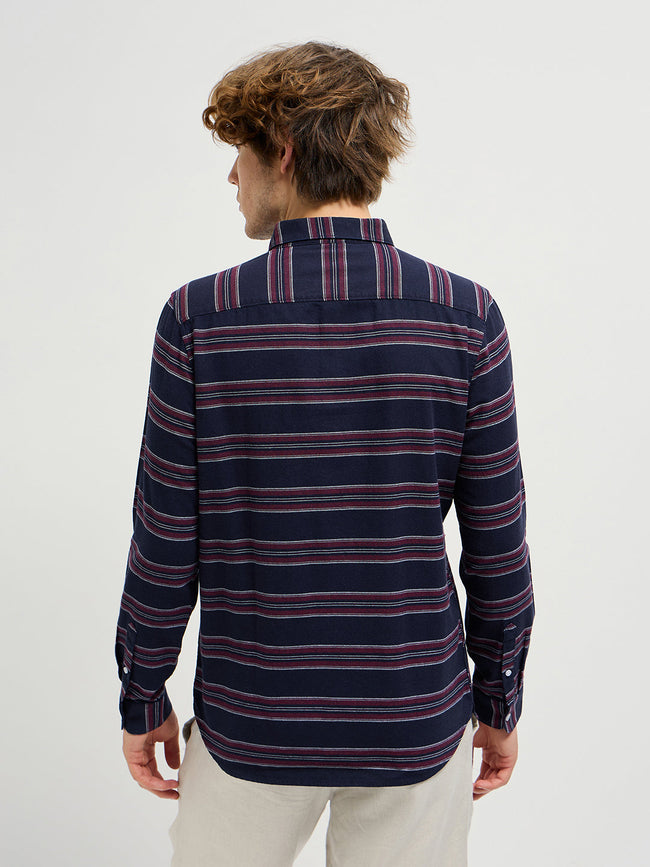 Men Navy Casual Shirt
