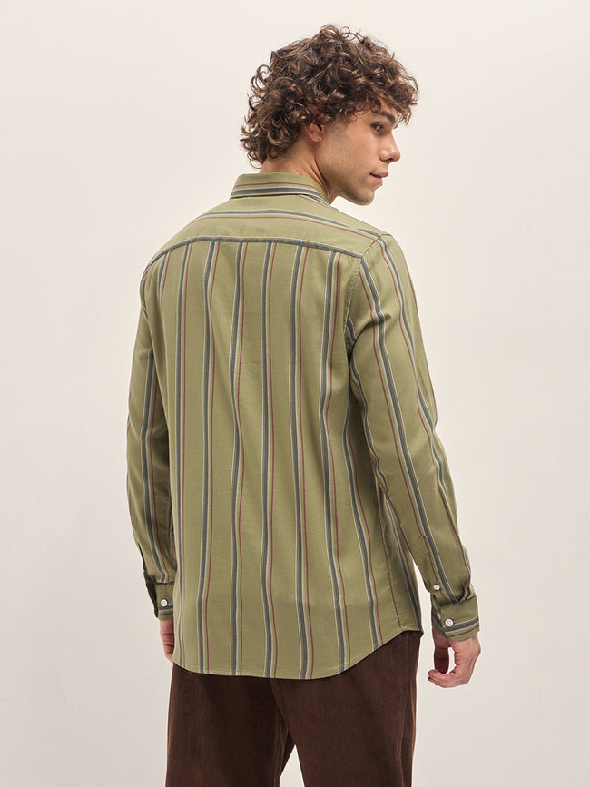 Men Green Casual Shirt