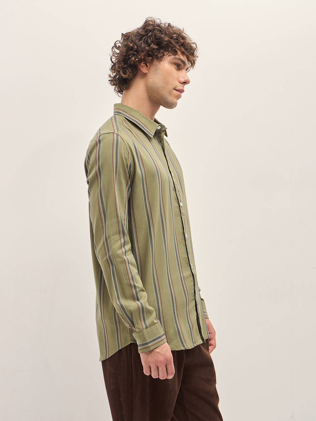 Men Green Casual Shirt