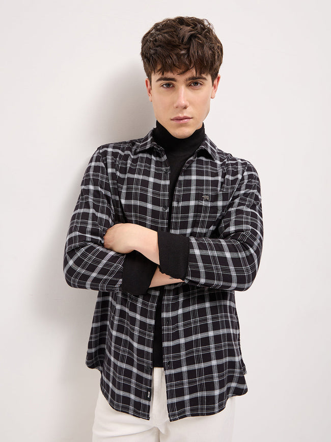 Men Black Casual Shirt