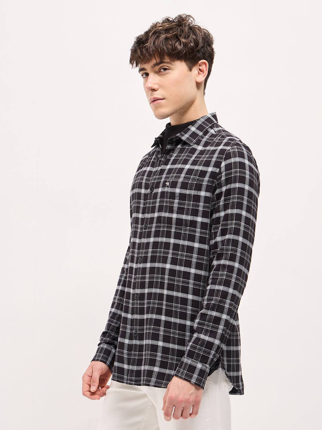 Men Black Casual Shirt
