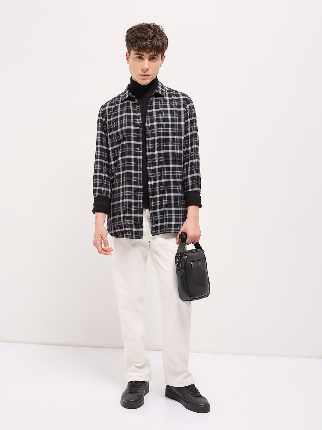 Men Black Casual Shirt