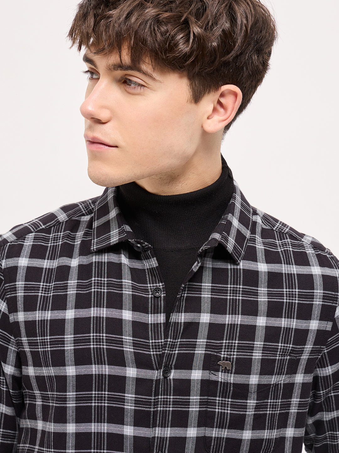 Men Black Casual Shirt