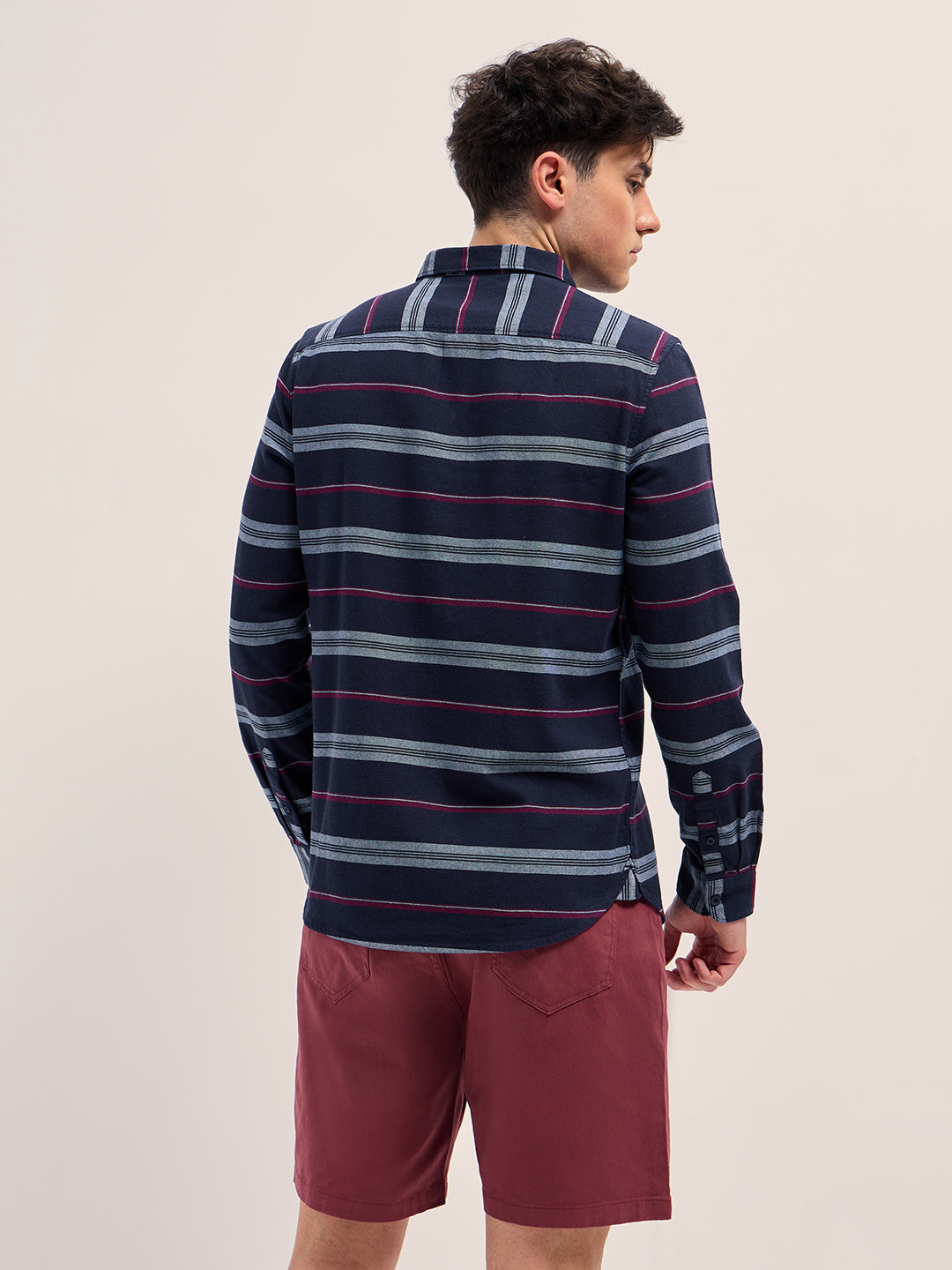 Men Navy Casual Shirt