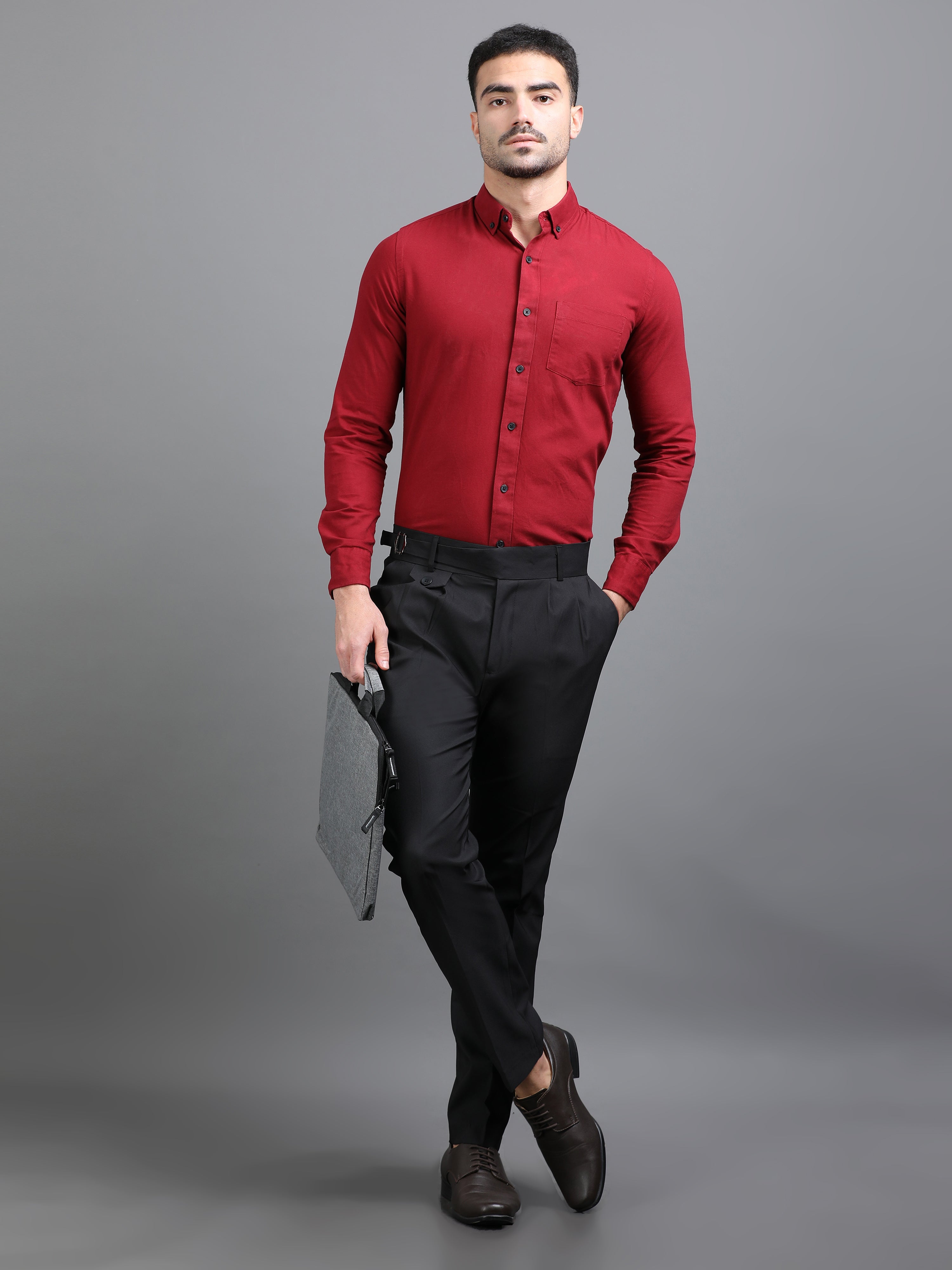 Men Rosh Charcoal Gurkha Pant