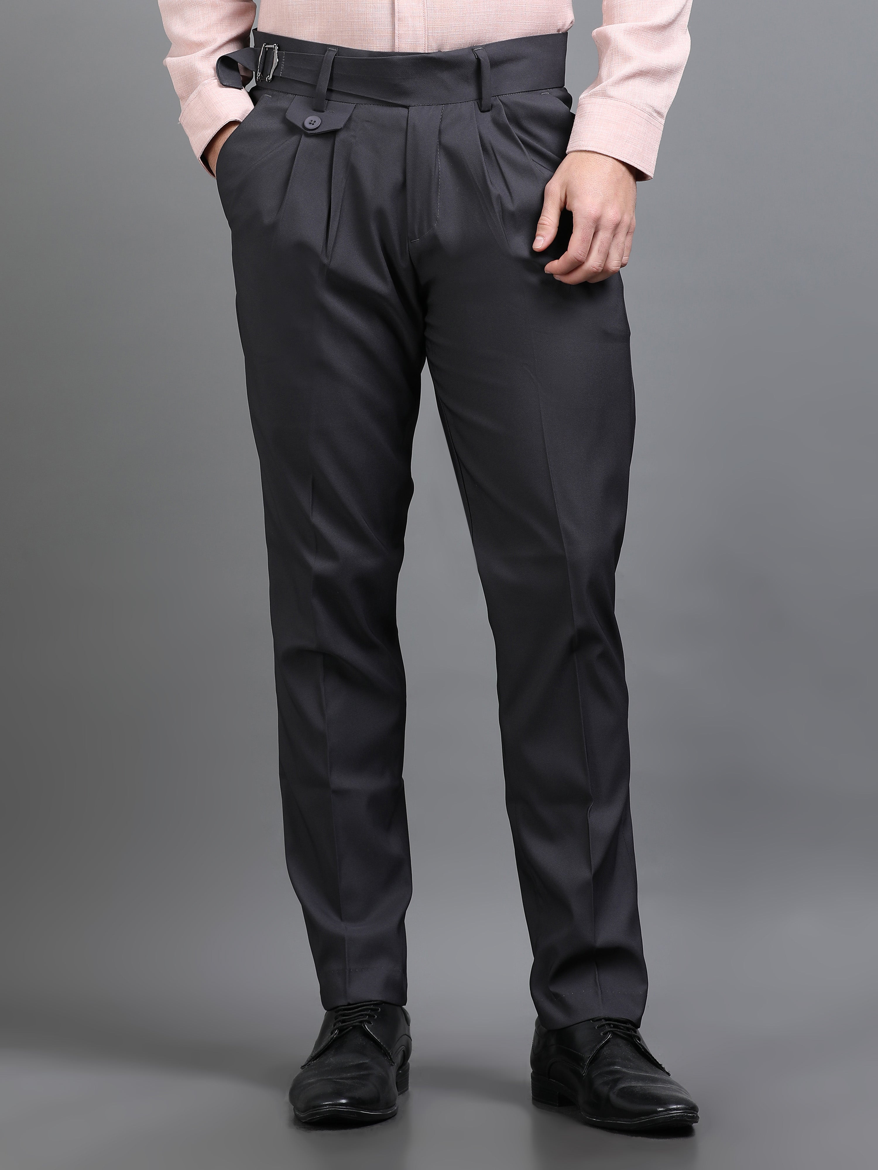 Men Rosh Charcoal Gurkha Pant