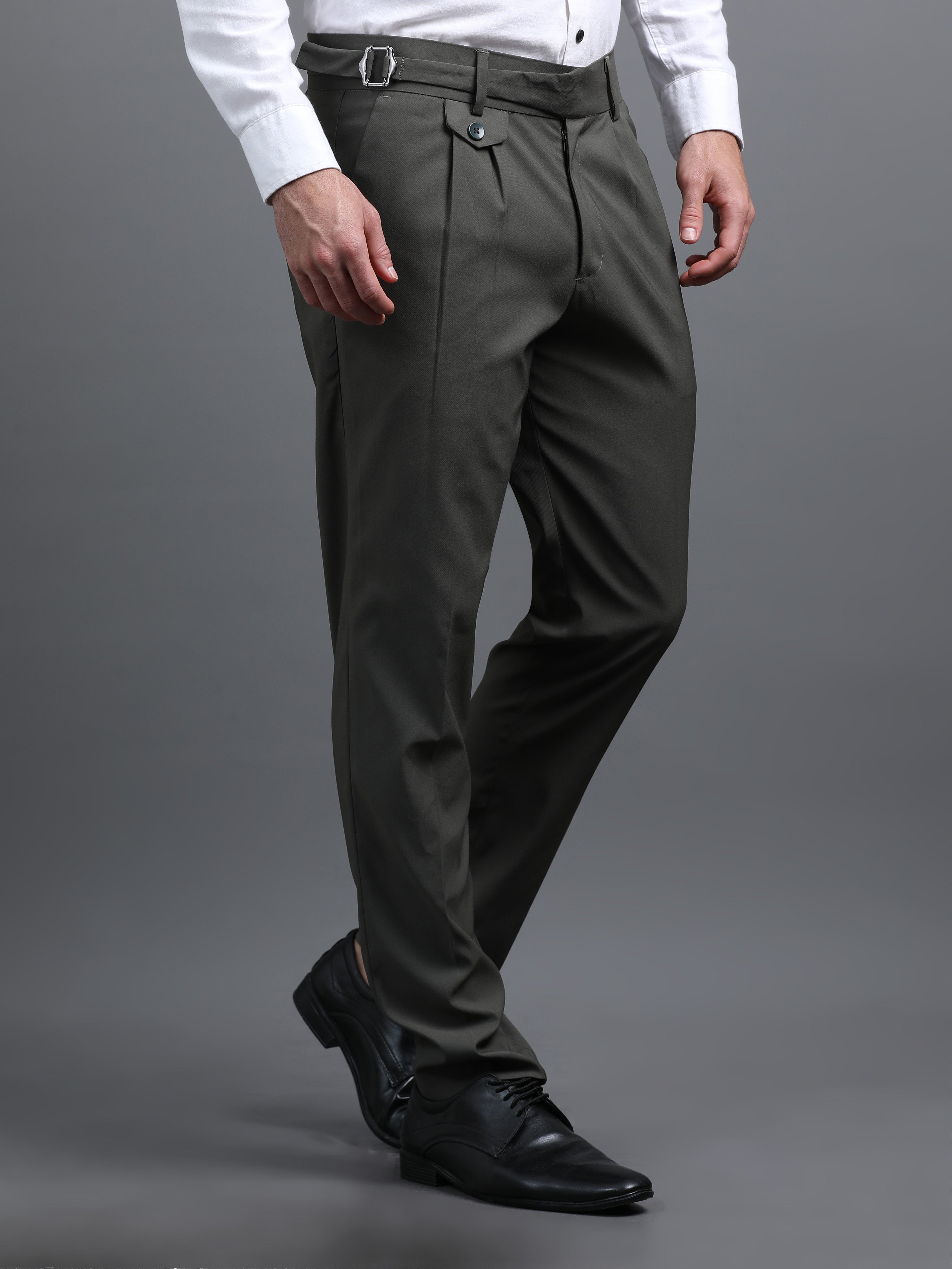 Men Rosh Olive Gurkha Pant
