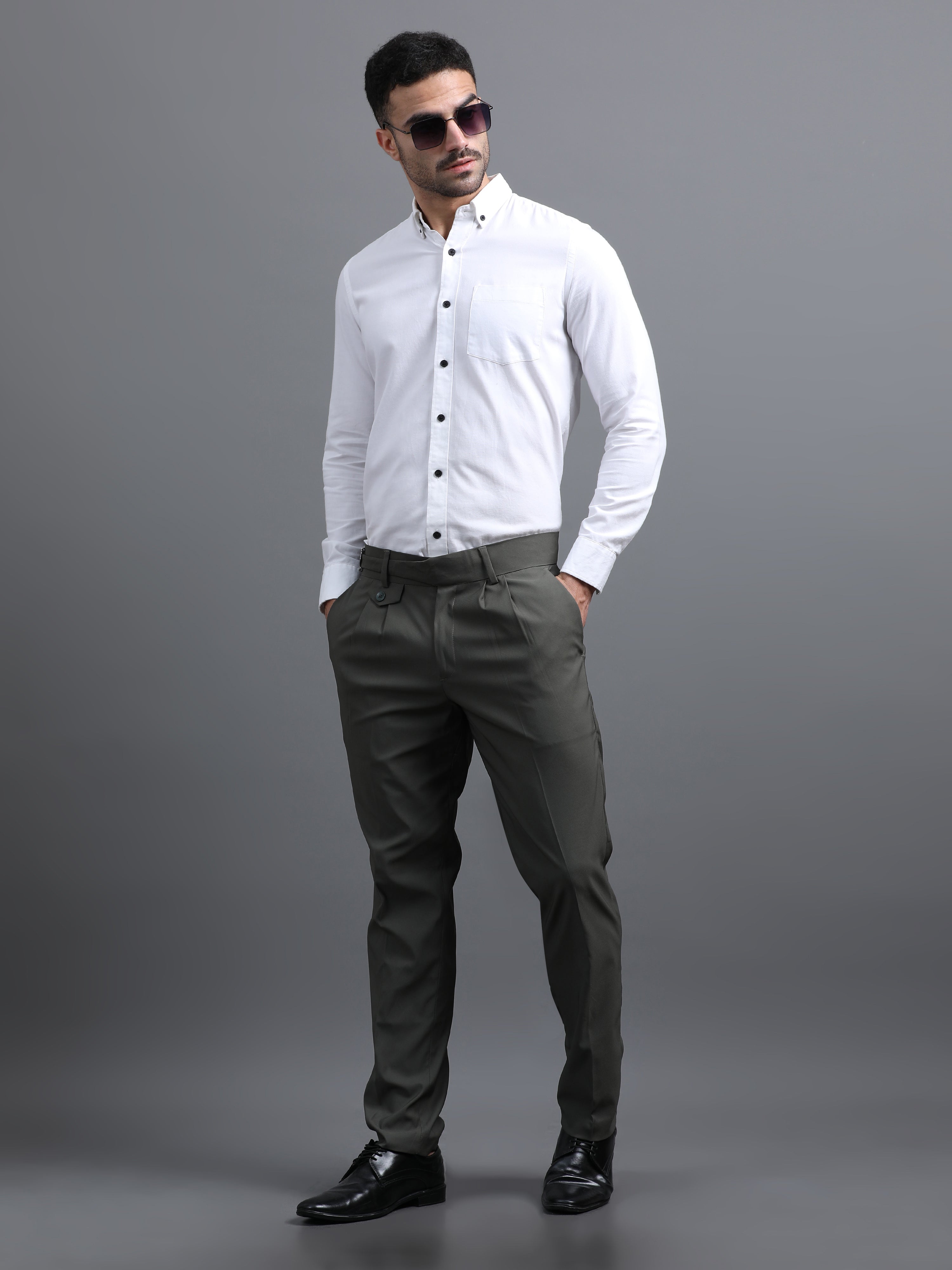 Men Rosh Olive Gurkha Pant