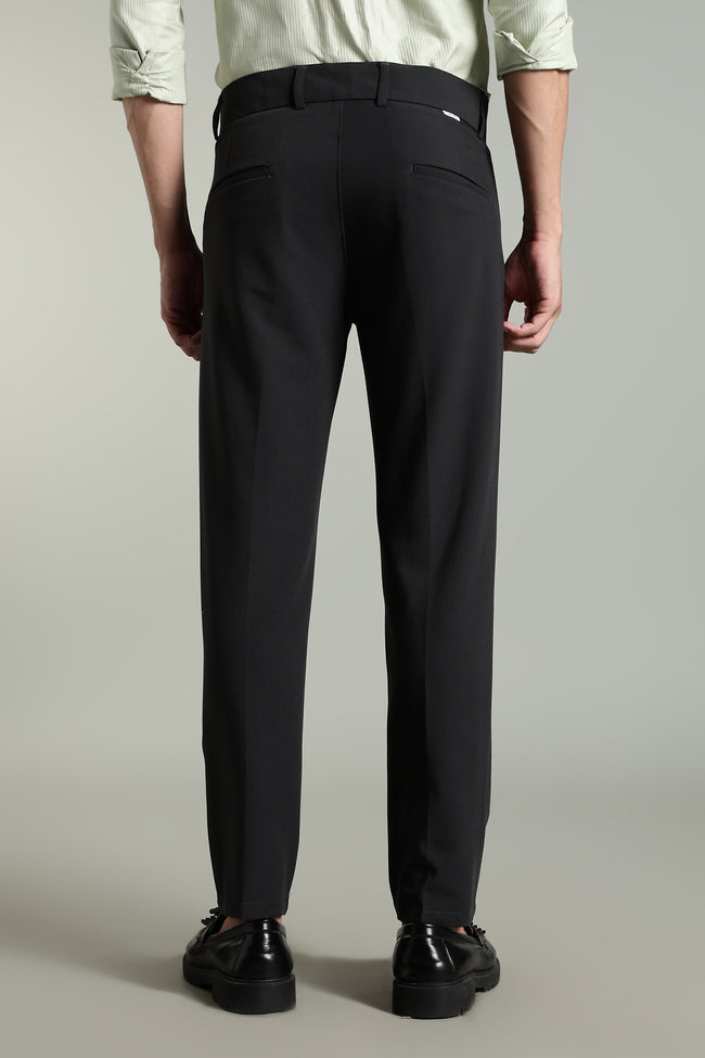 Men Lucent Charcoal Formal Pant