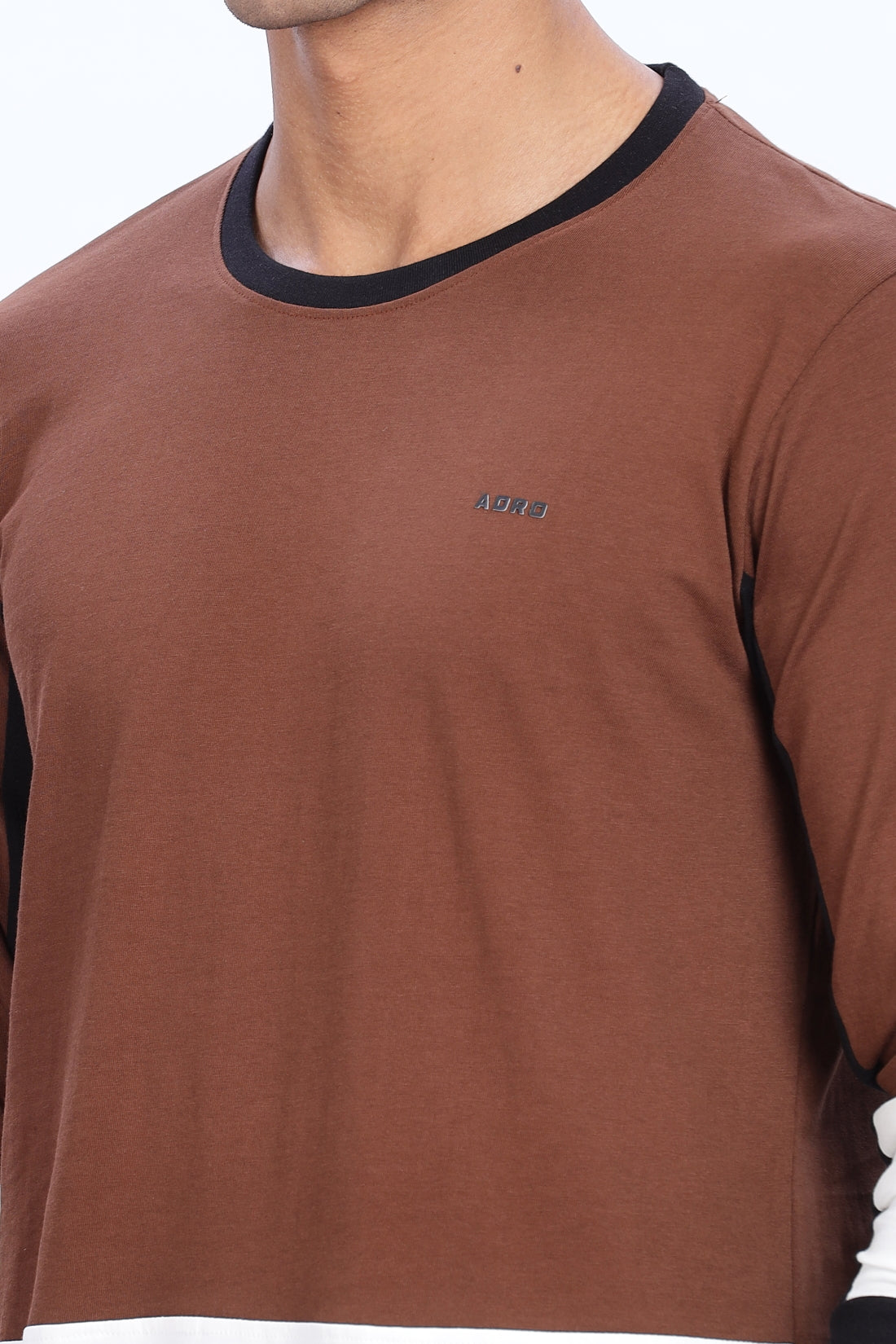 Men Multicolor Full Sleeve Relaxed Fit T-Shirt