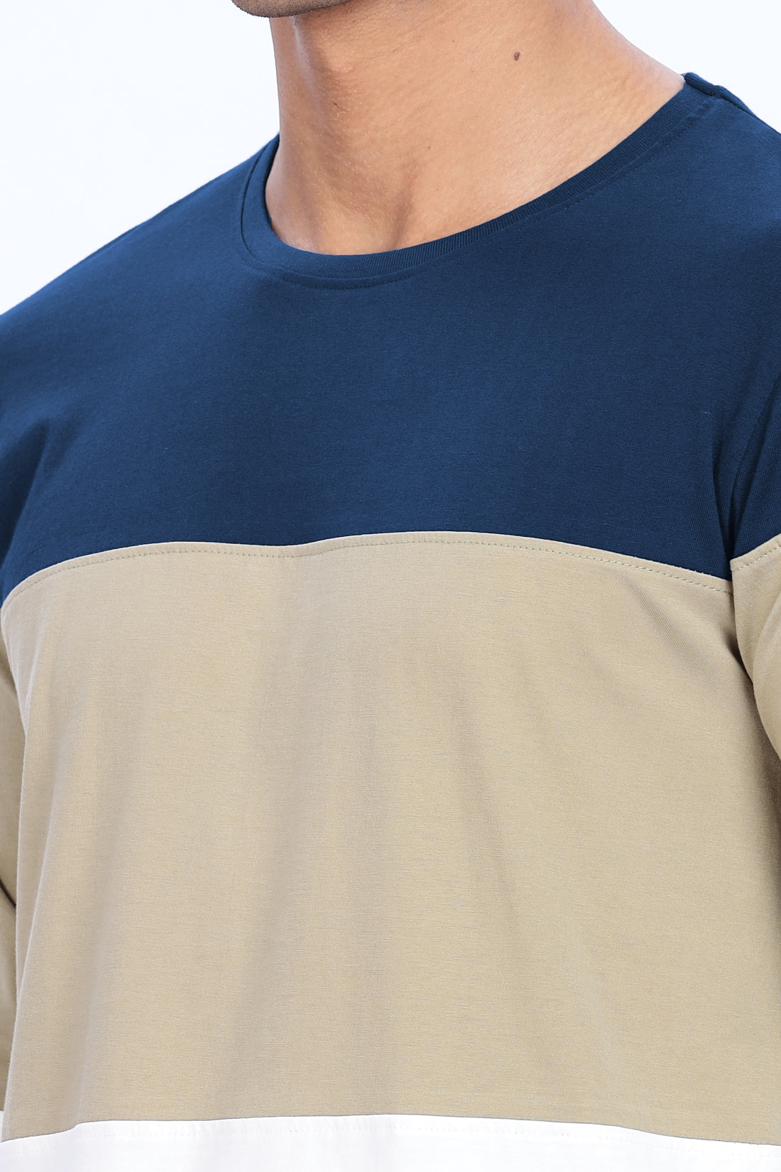 Men Multicolor Stylish Full Sleeve Round Neck T-Shirt