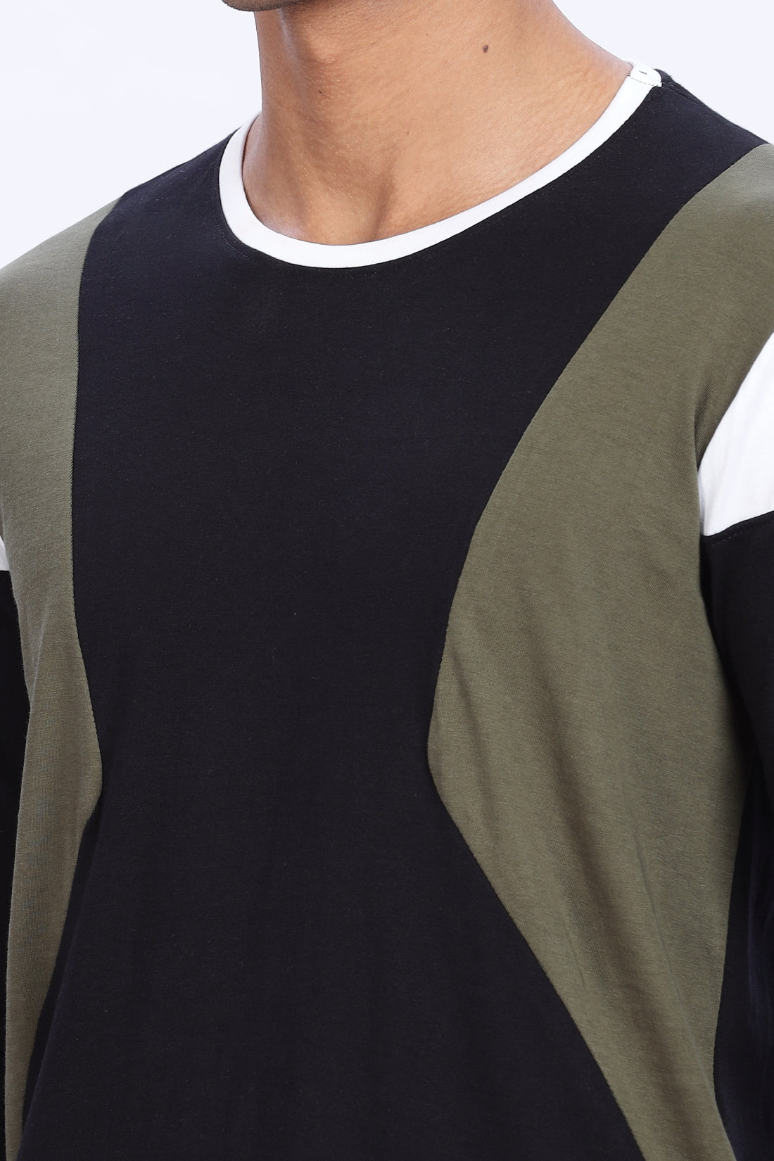 Men Multicolor Casual Full Sleeve Round Neck T-Shirt