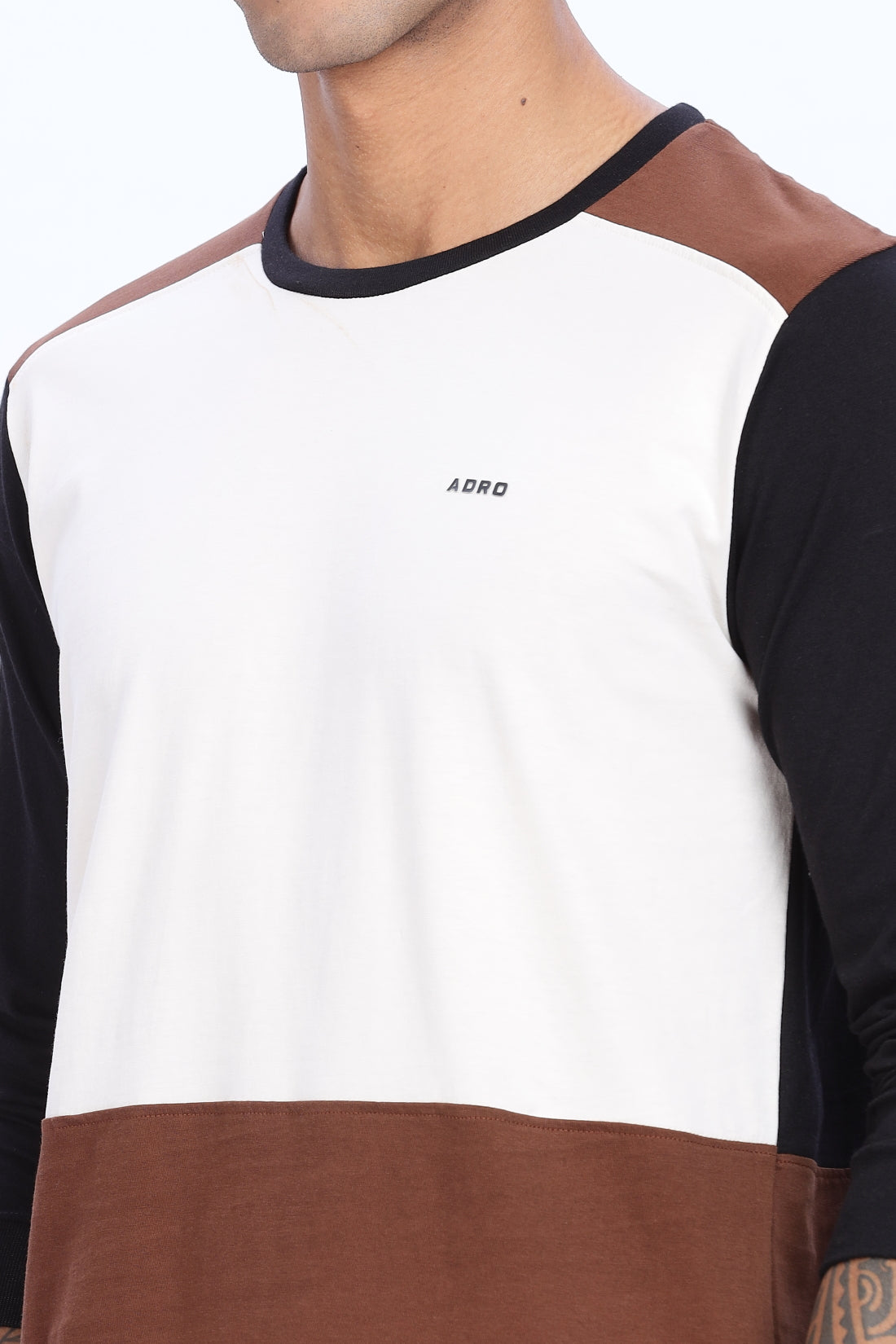 Men Multicolor Comfortable & Stylish Regular Fit Full Sleeve Round neck Tshirt