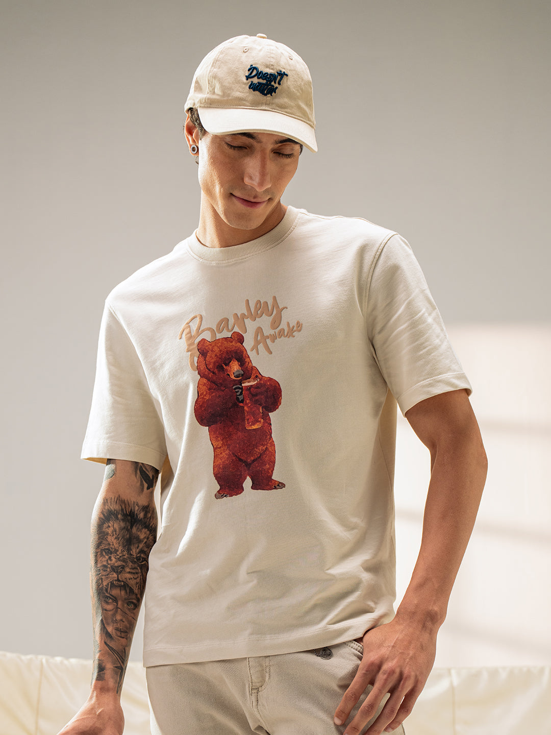 Men Cotton Graphic Printed Tshirt