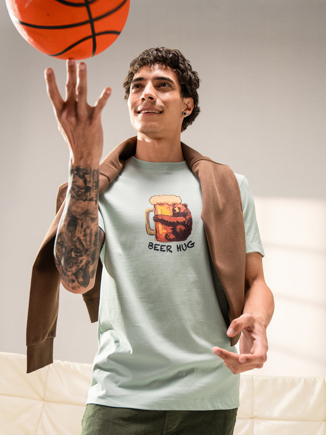 Men Cotton Graphic Printed Tshirt
