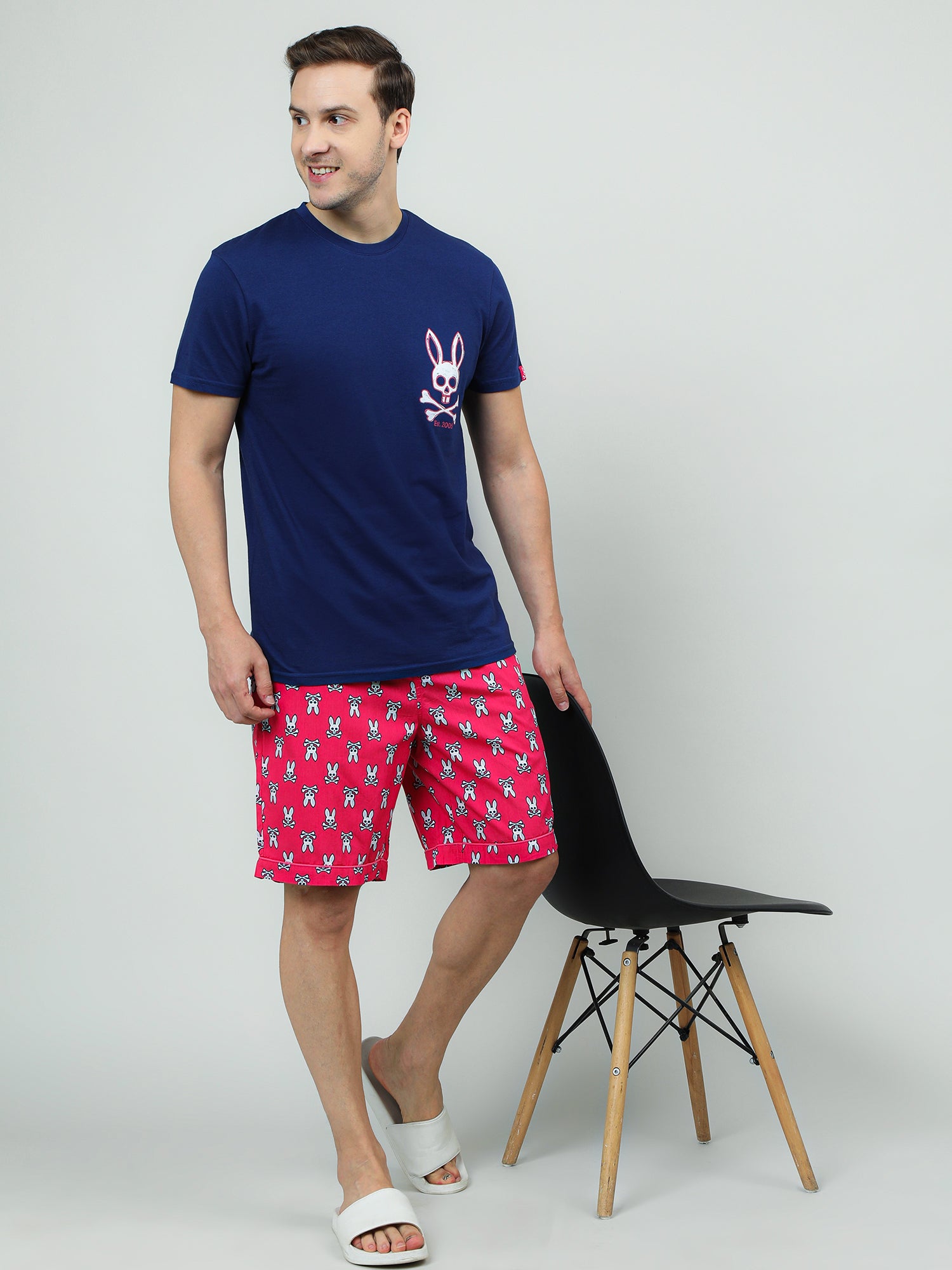 Dark Pink Comfort Cotton Shorts