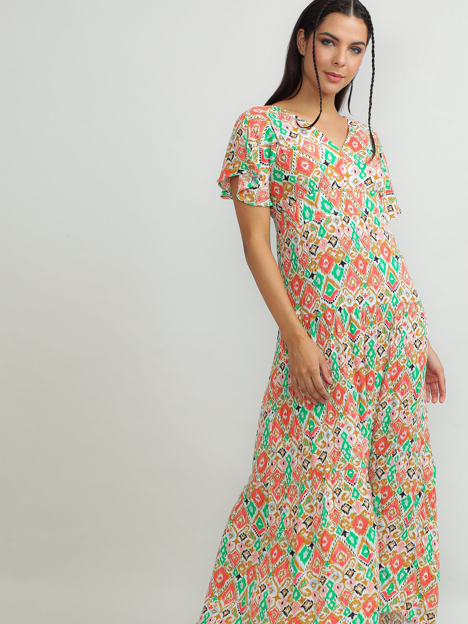 Women Viscose Vibrant Dress