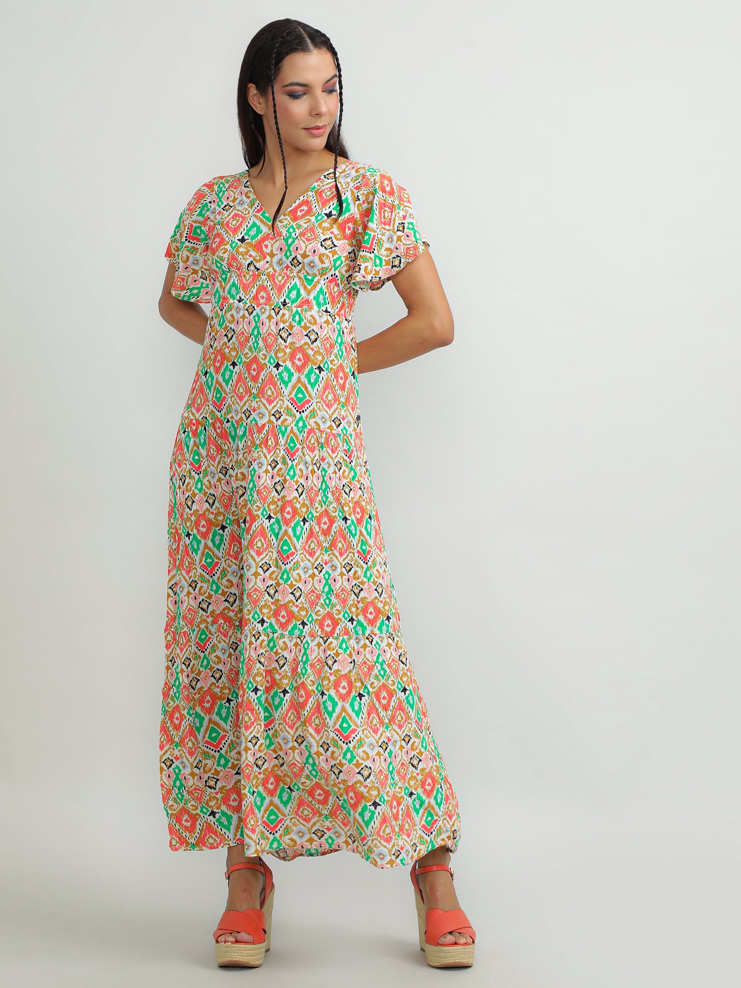 Women Viscose Vibrant Dress