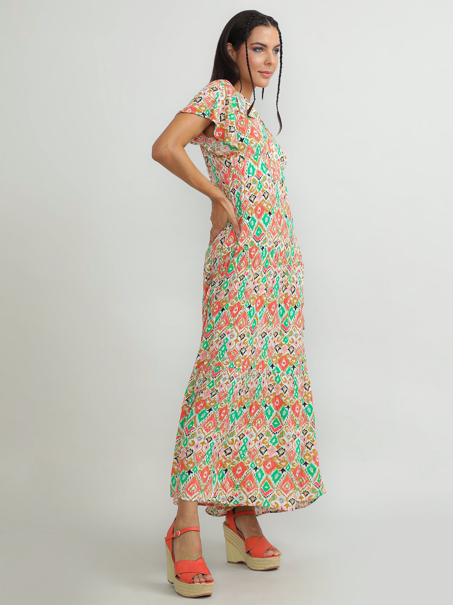 Women Viscose Vibrant Dress