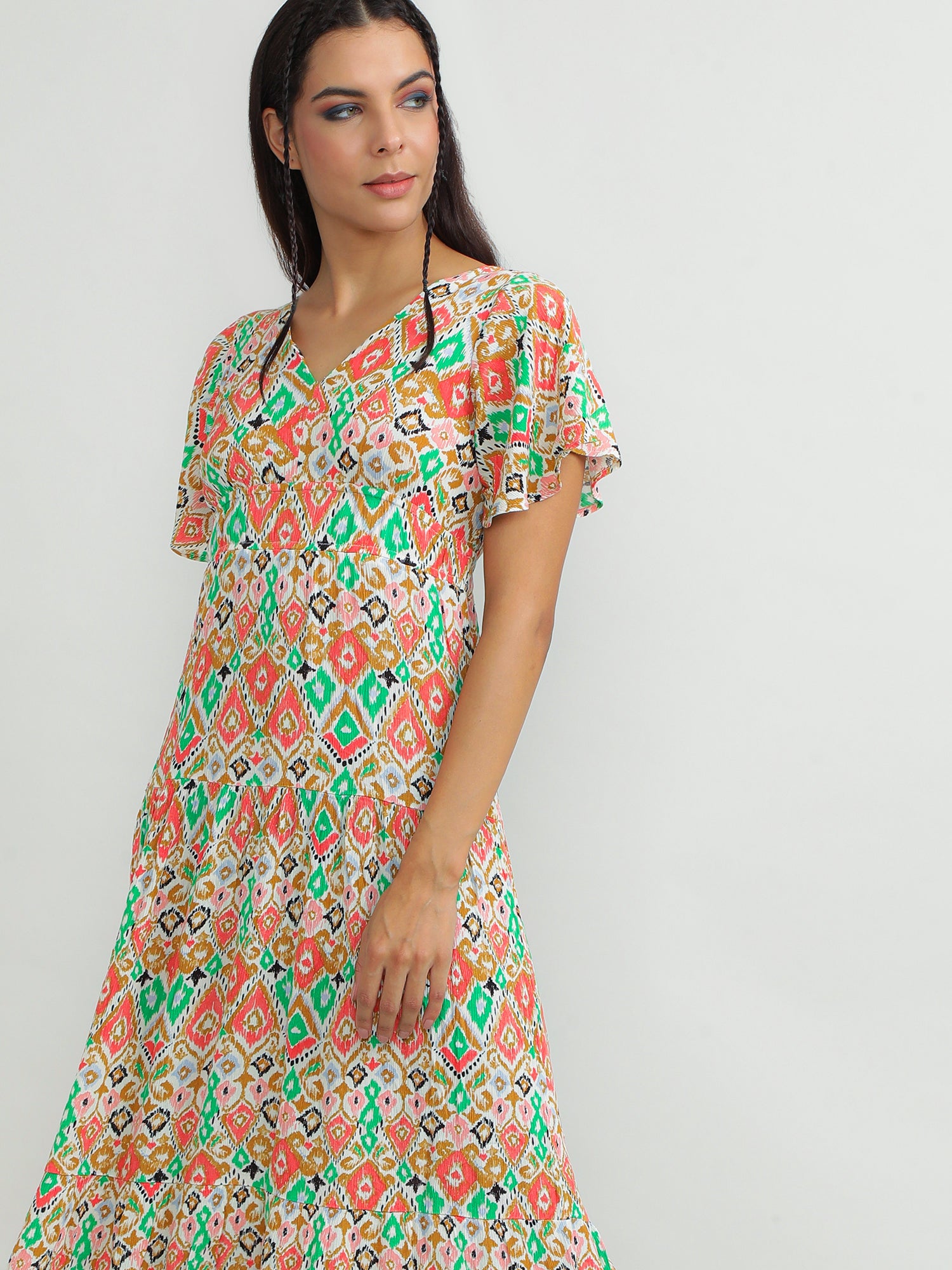 Women Viscose Vibrant Dress