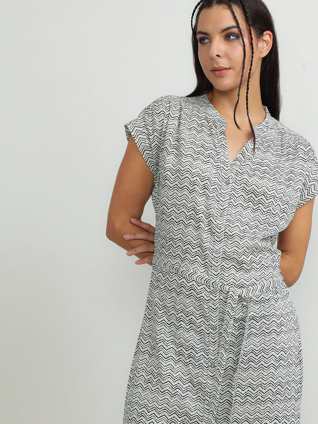 Women Viscose White Easy Dress