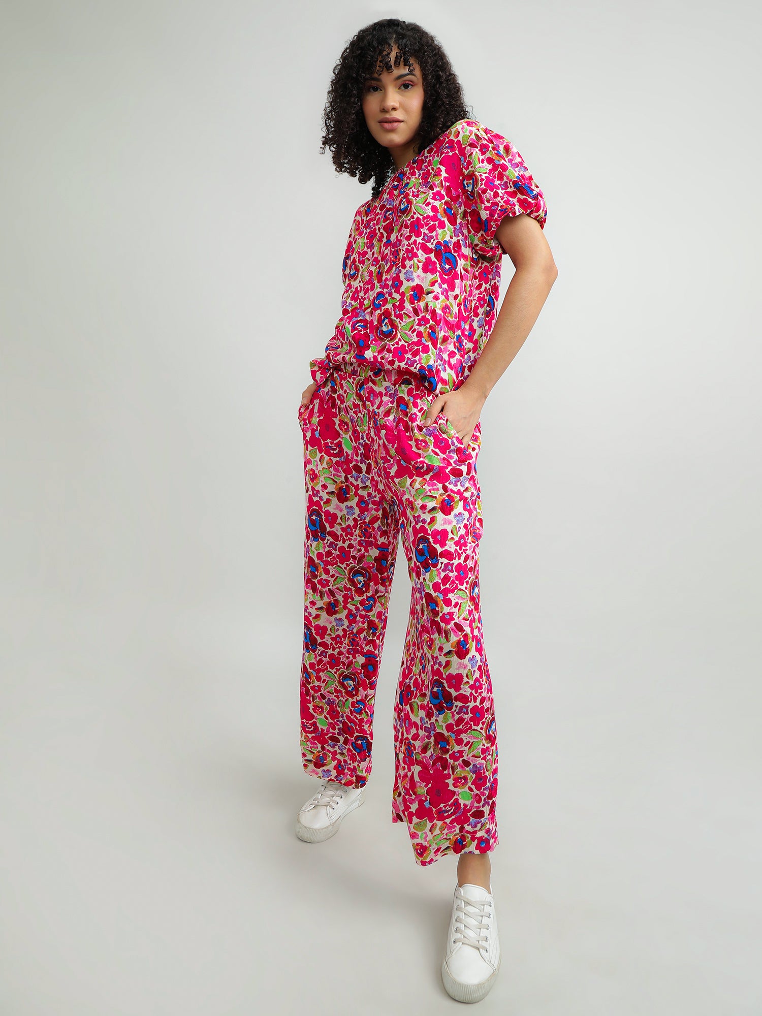 Women Viscose Multicolour Comfy Pants