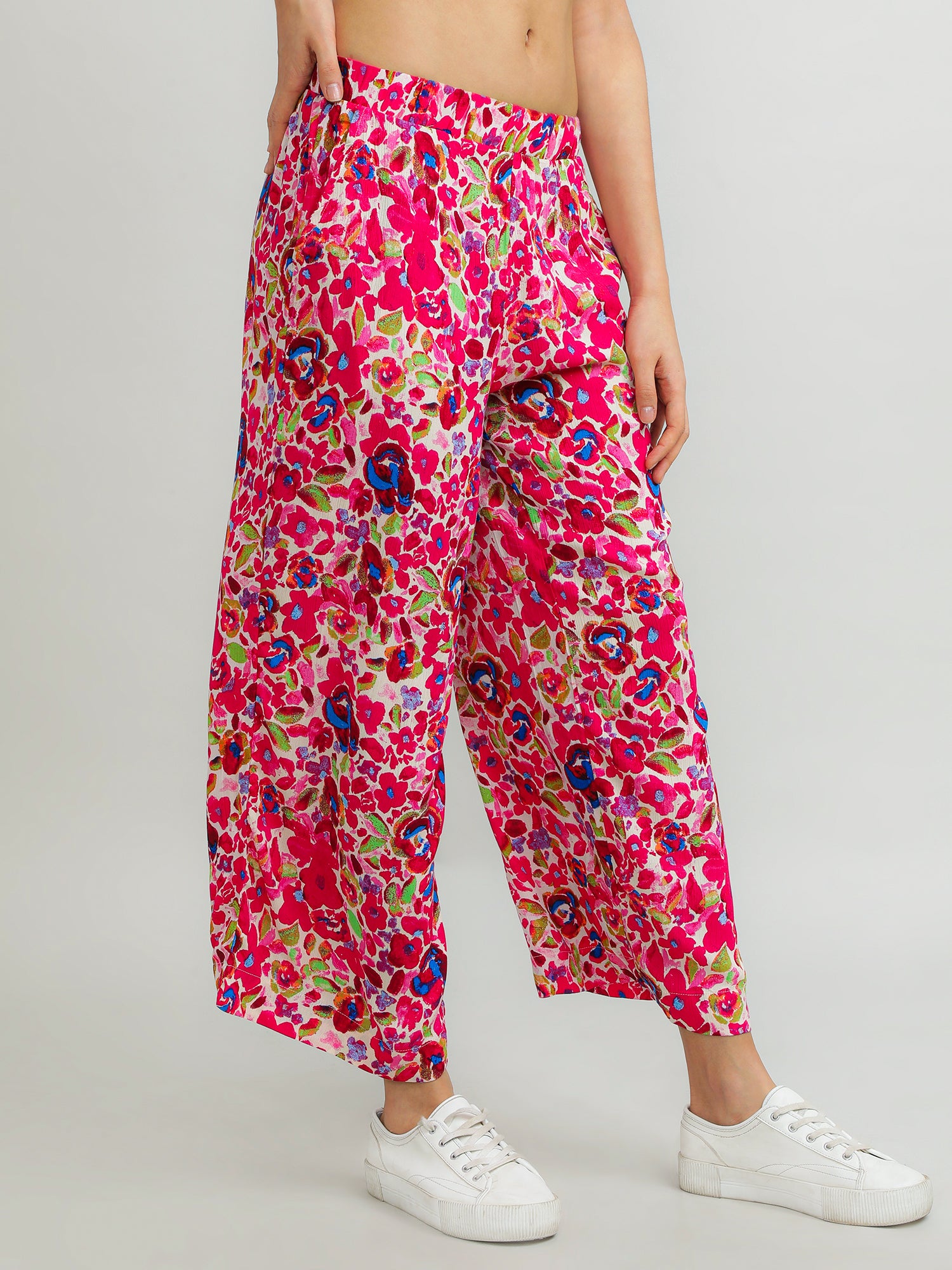 Women Viscose Multicolour Comfy Pants