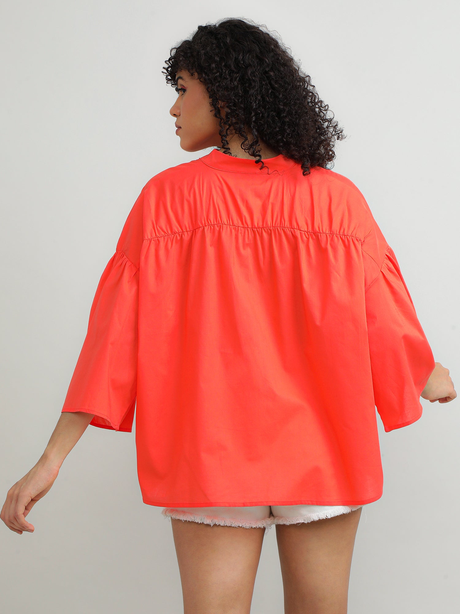 oversize orange top