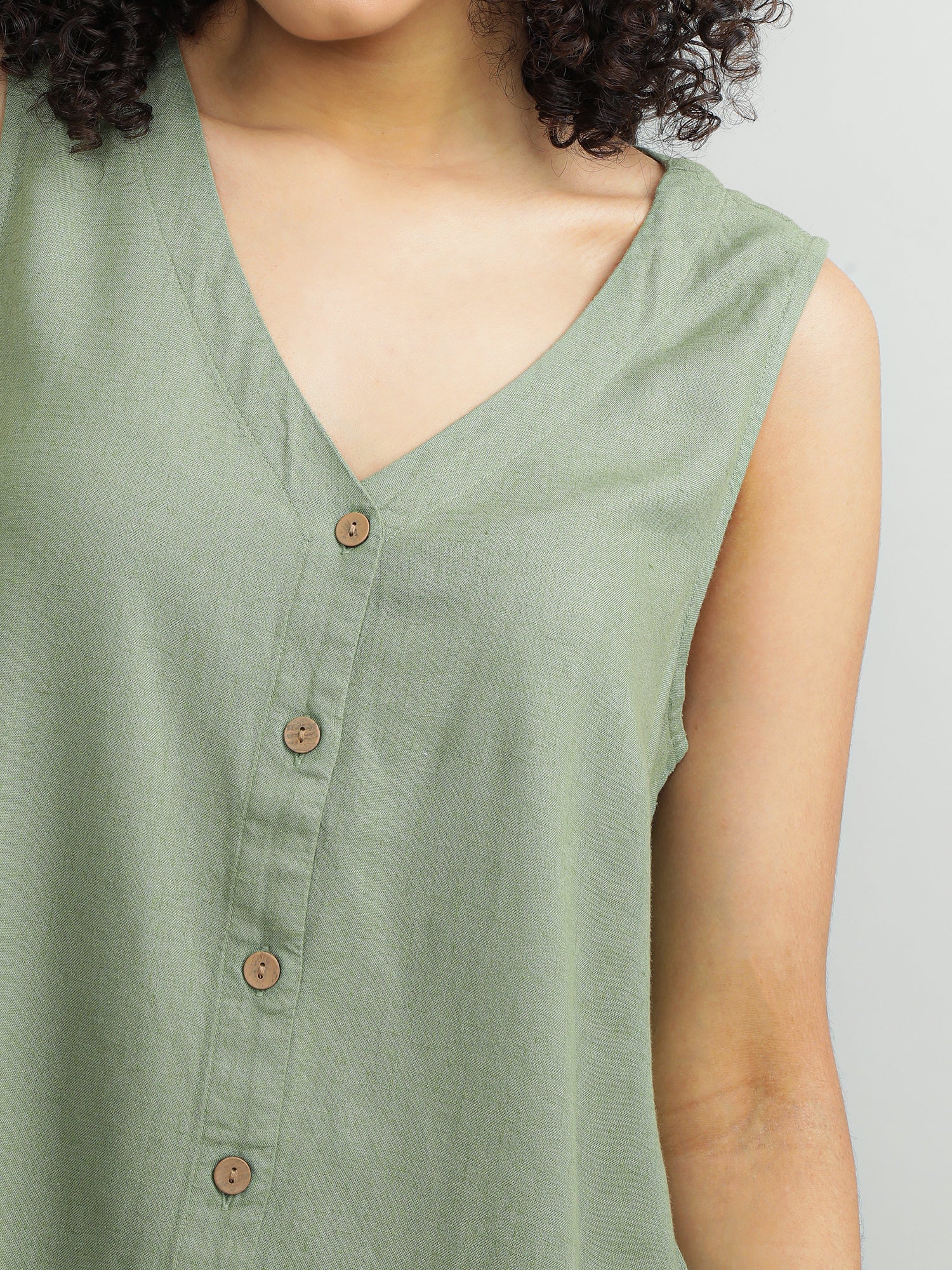 Women Viscose Olive Stylish Top