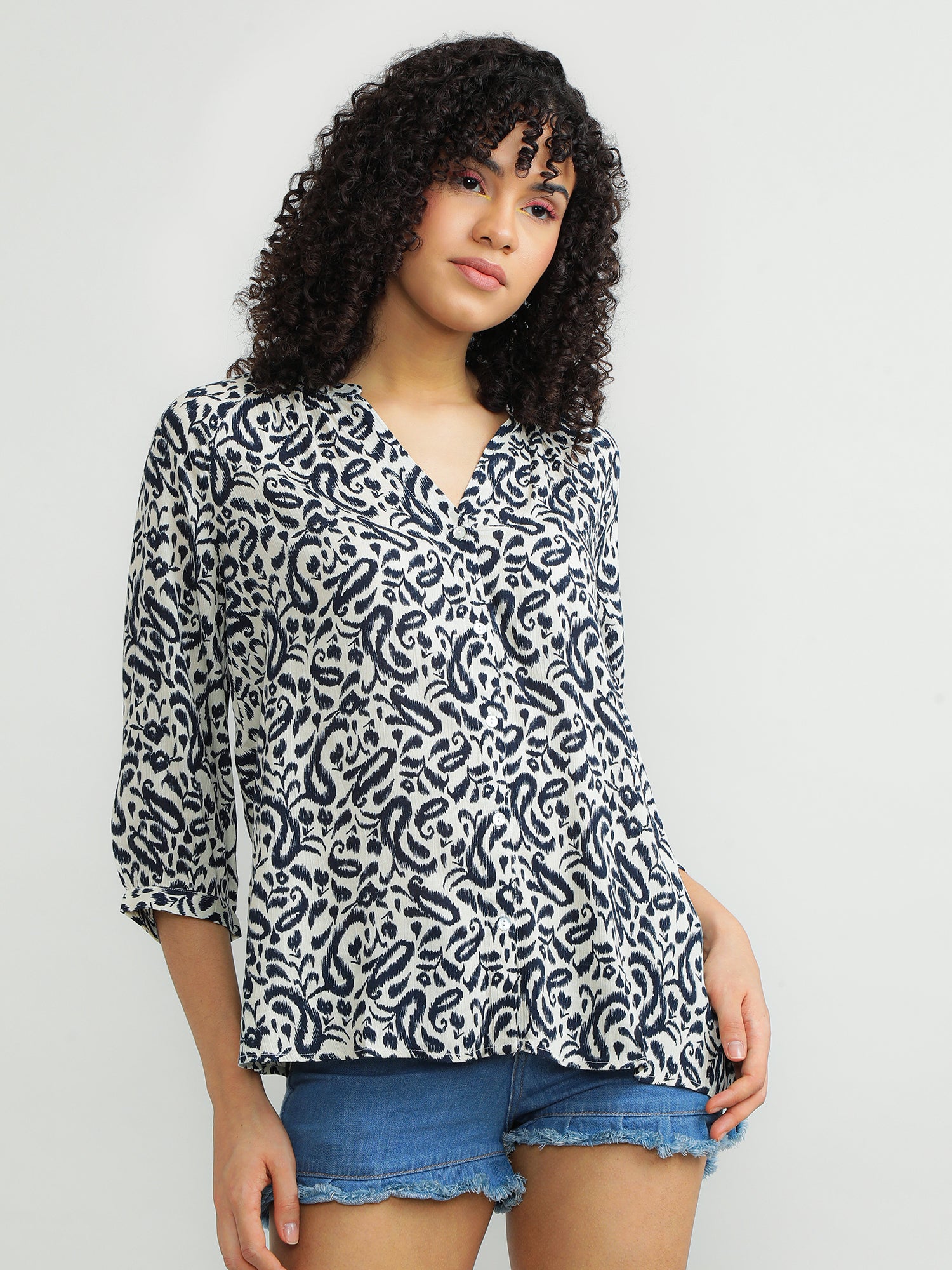 Women Viscose Black Versatile Top