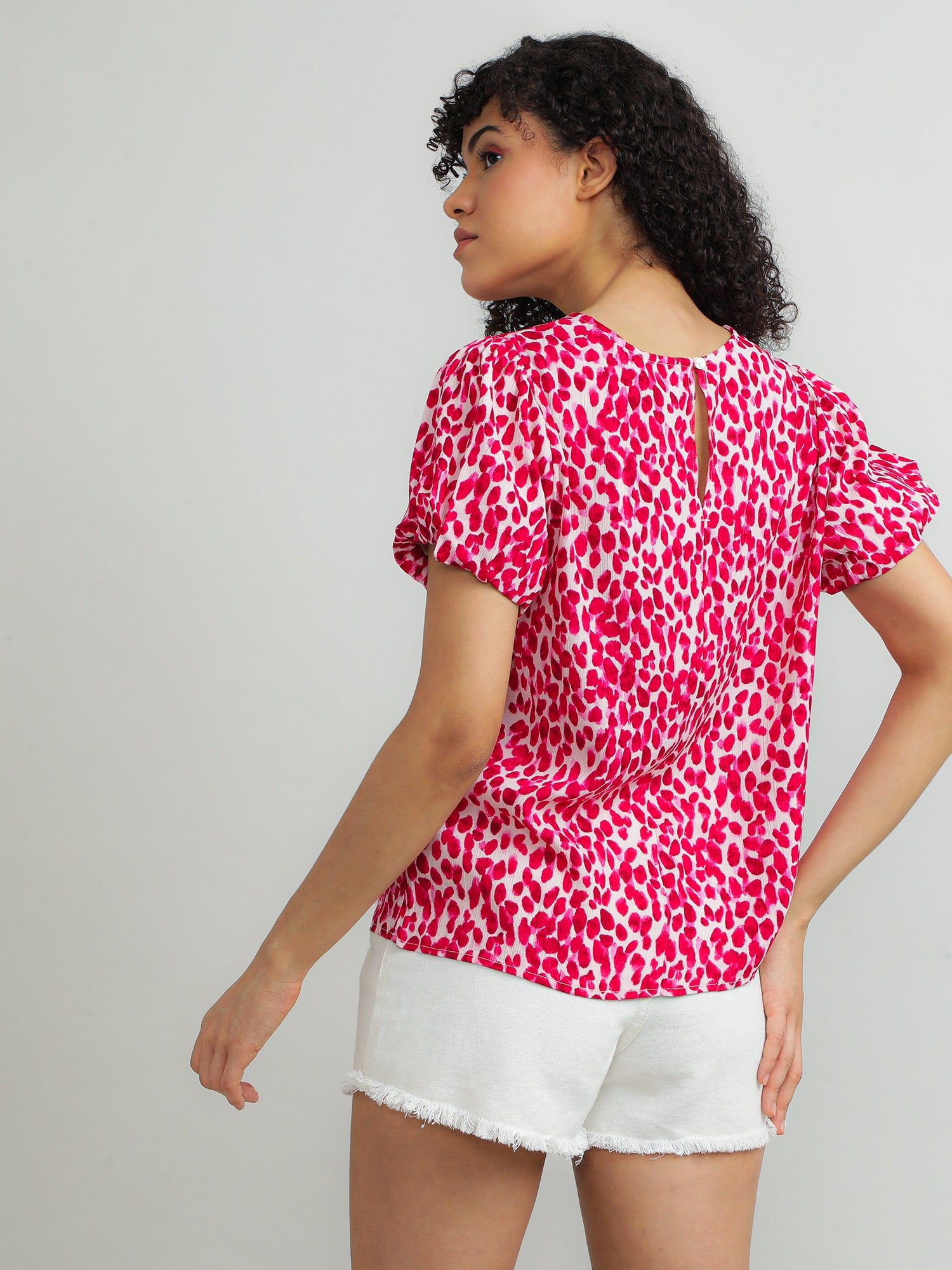 Women Viscose Pink Playful Top