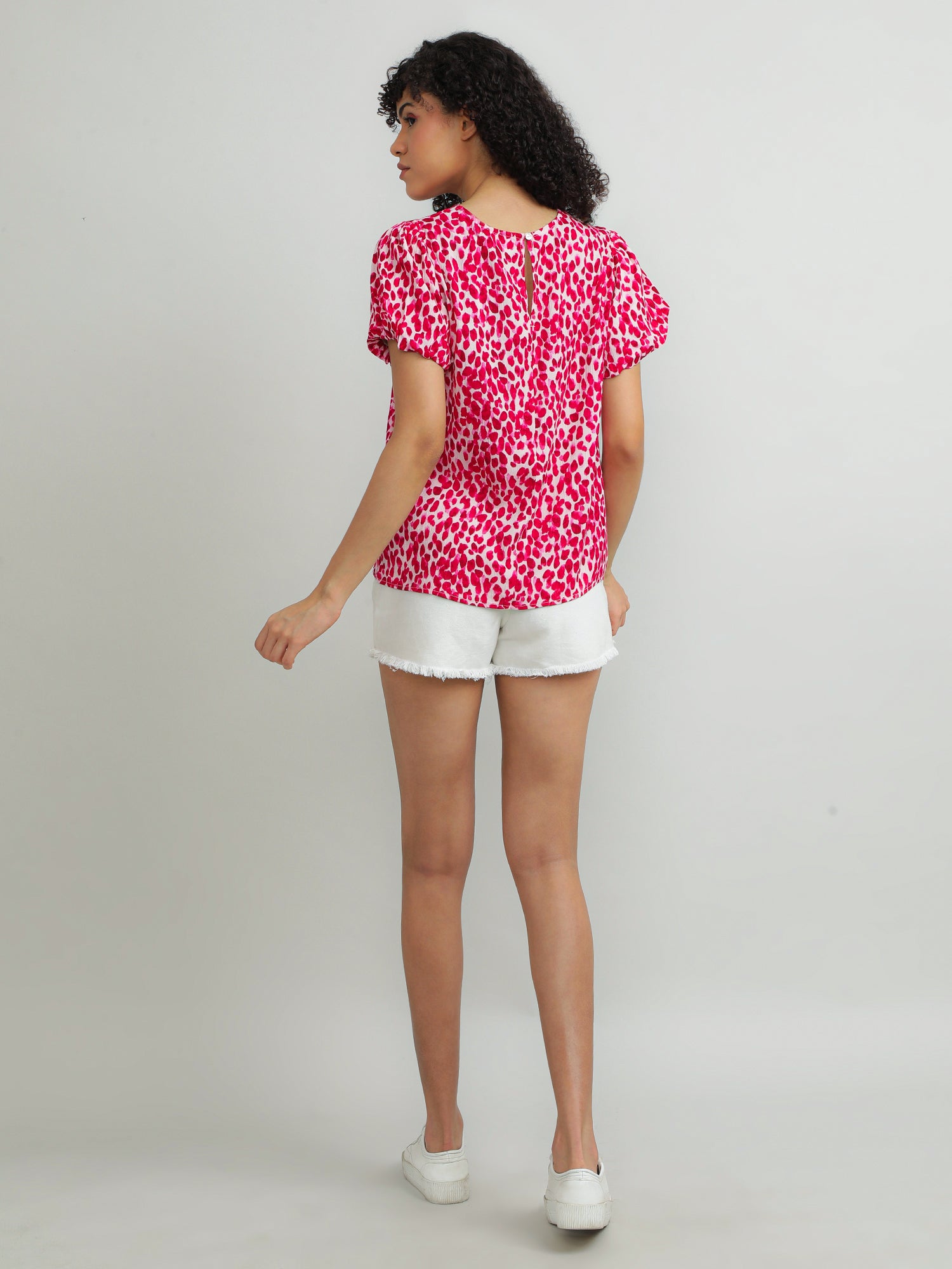 Women Viscose Pink Playful Top