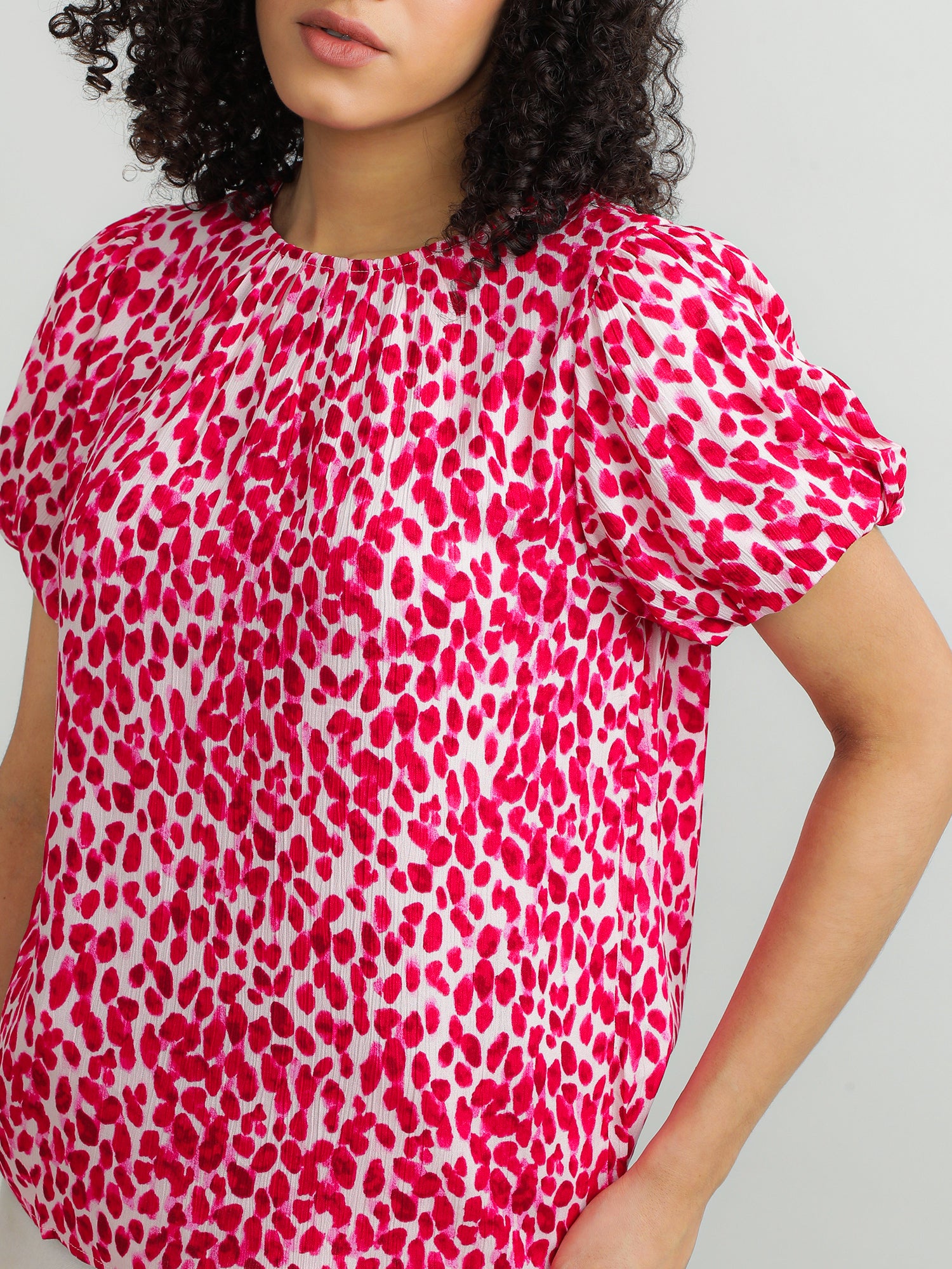 Women Viscose Pink Playful Top