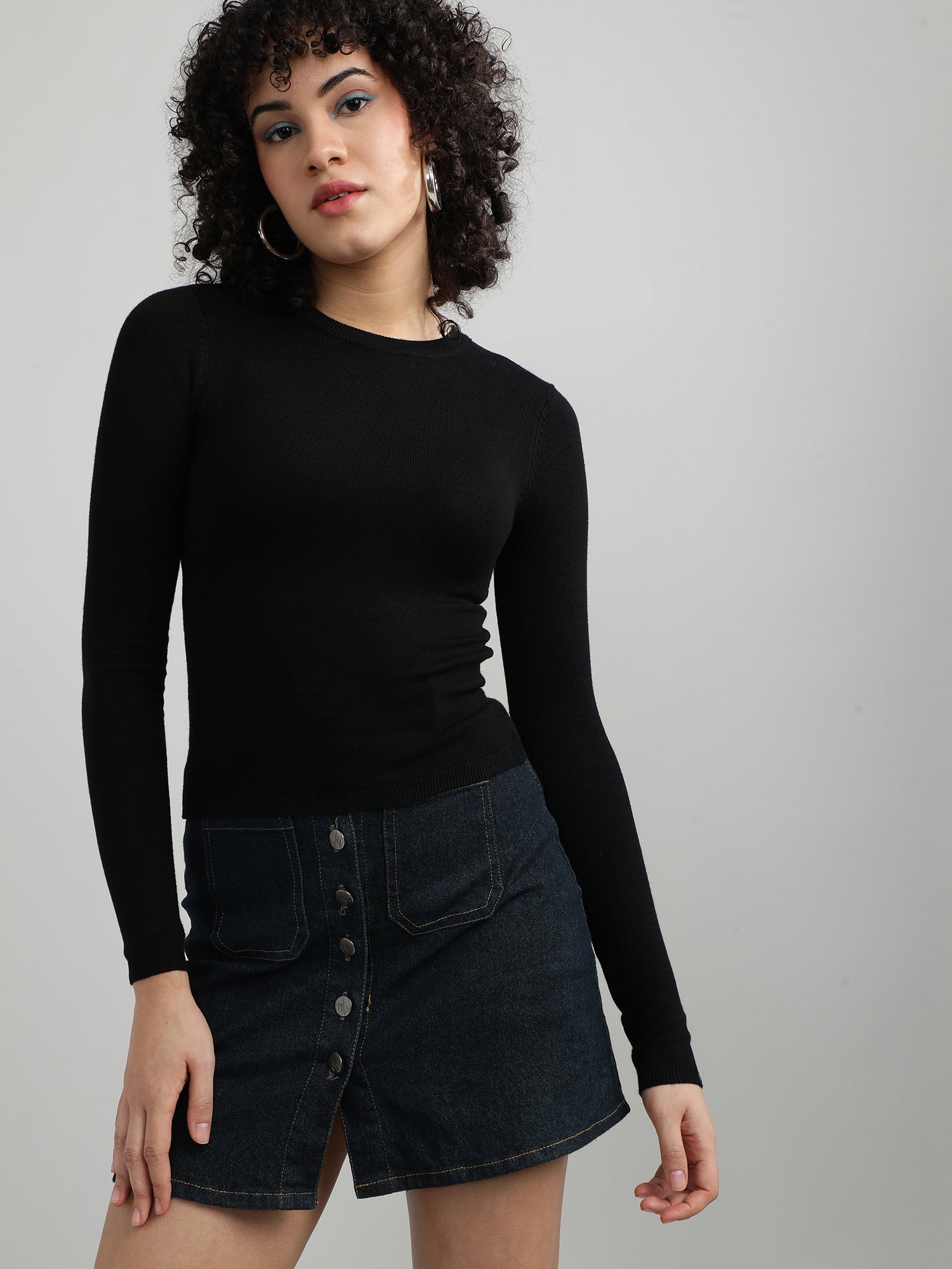 black comfy t shirt for women