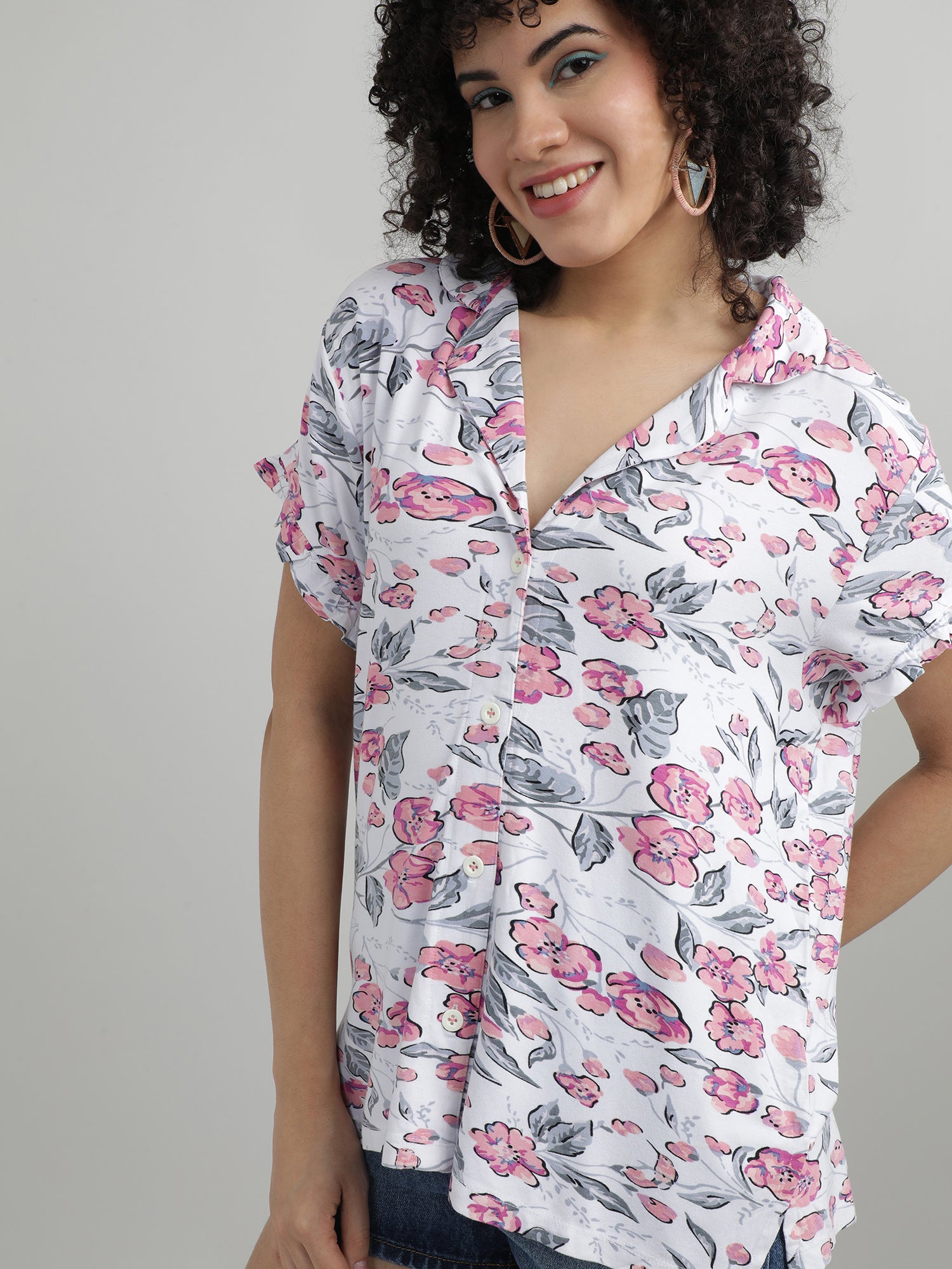 Women Floral Relaxed Fit Sleepwear