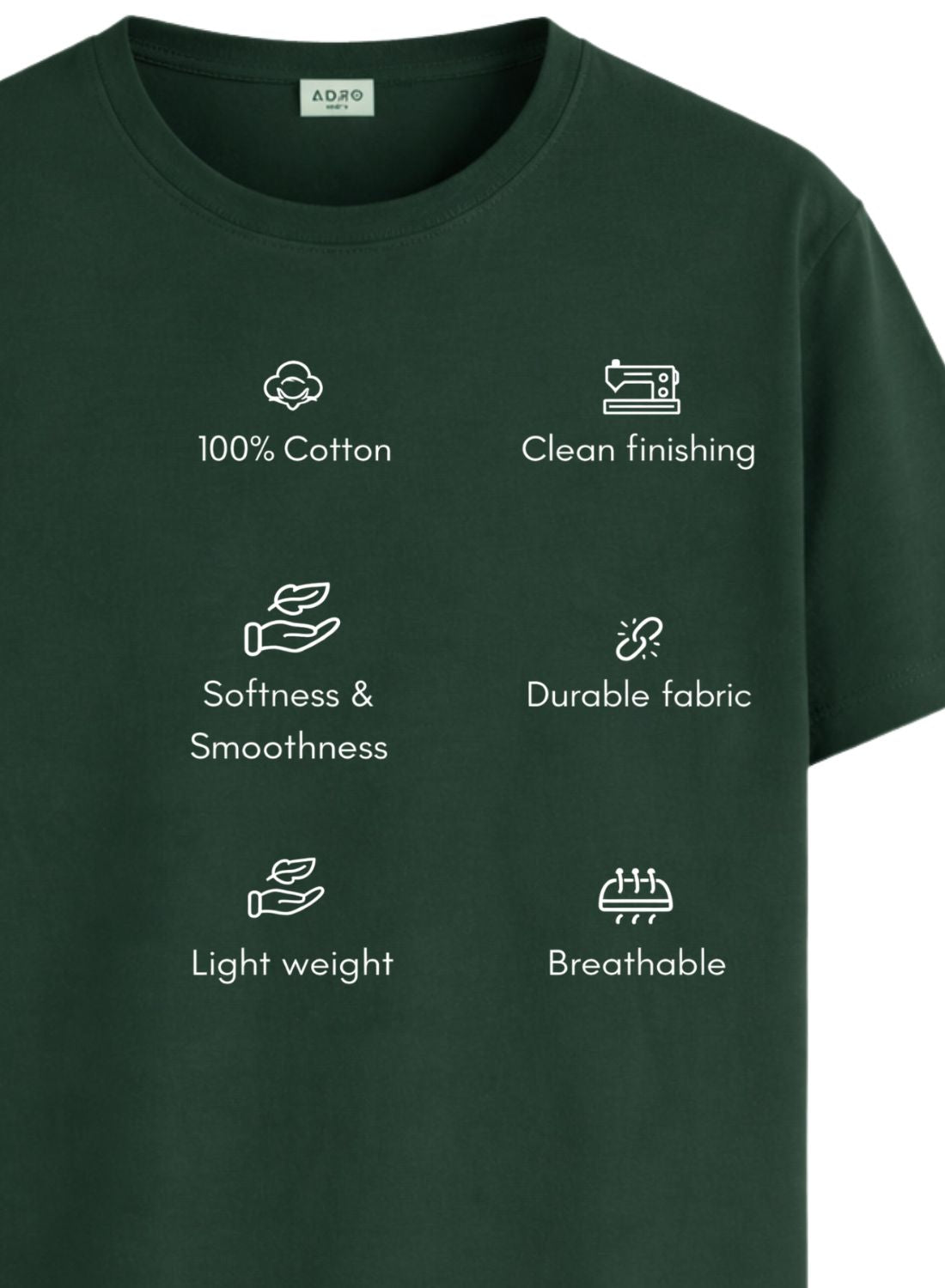 Men Green Printed Casual T-Shirt