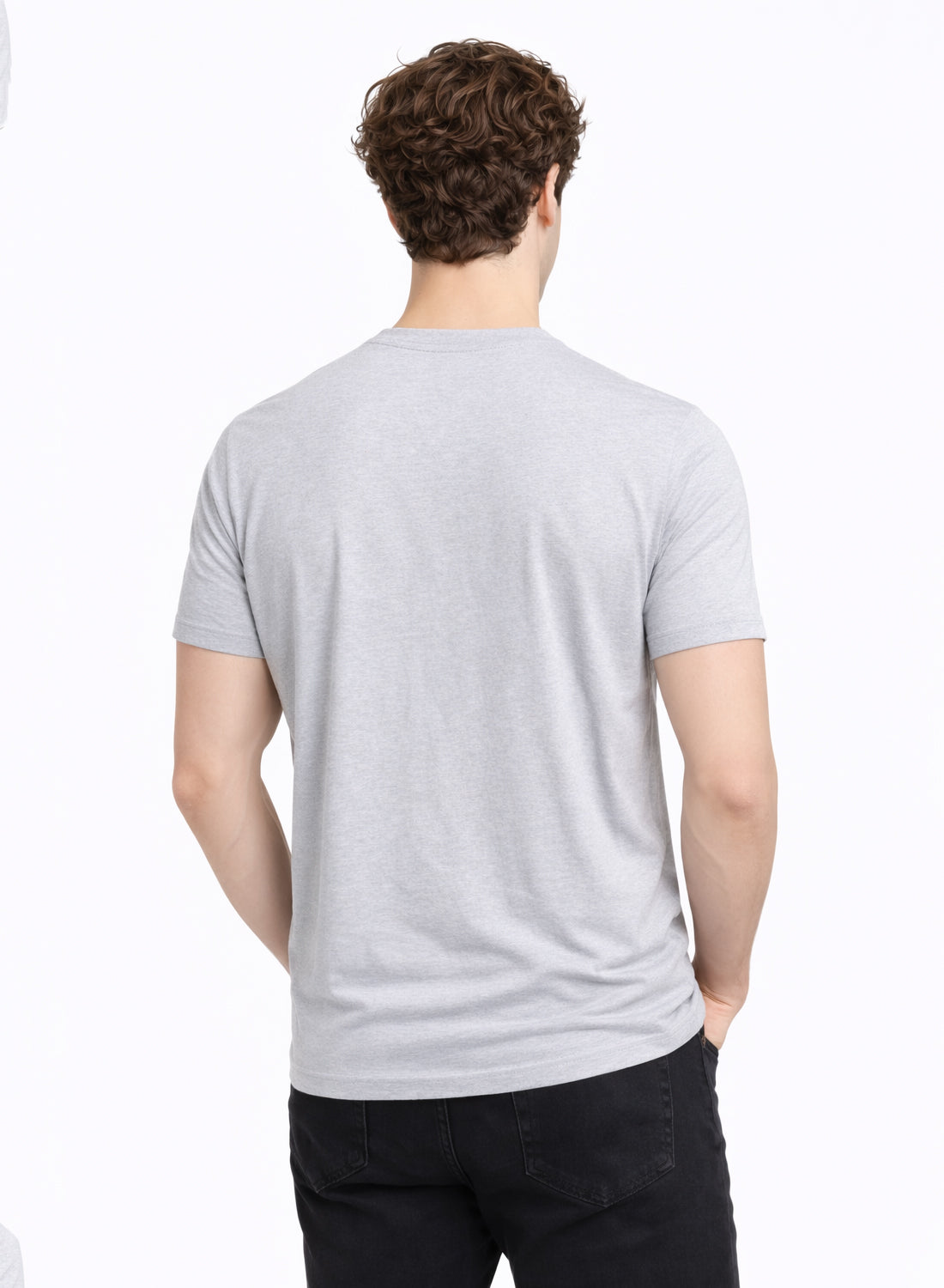 Men Grey Cotton Printed  T-Shirt