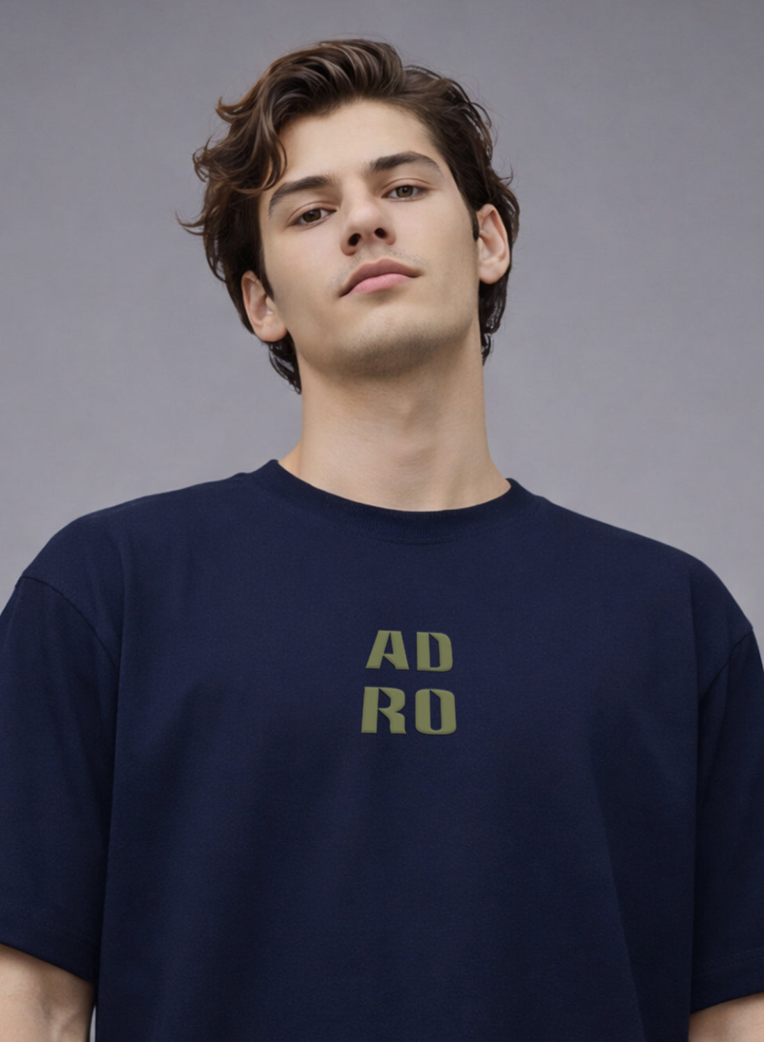 Men Oversize Fit Back Printed T-Shirt
