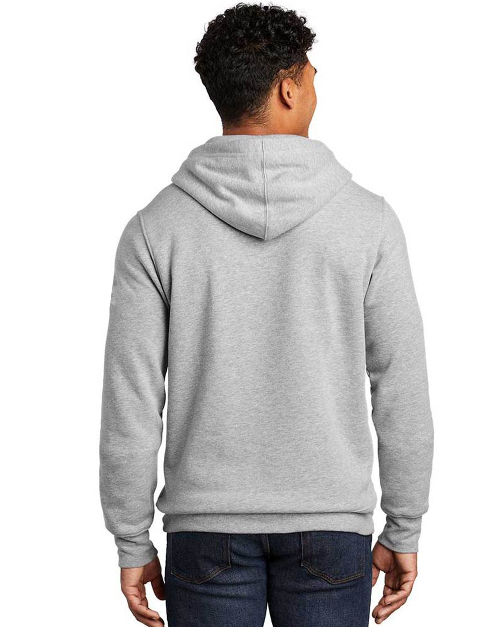 Men Grey Printed Hoodie