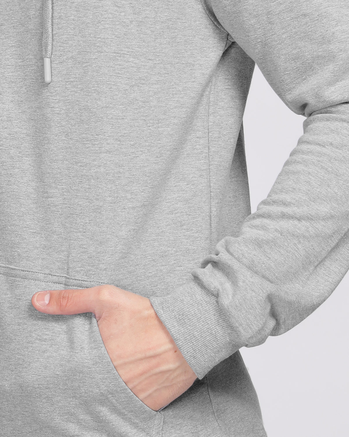 Men Grey Printed Hoodie