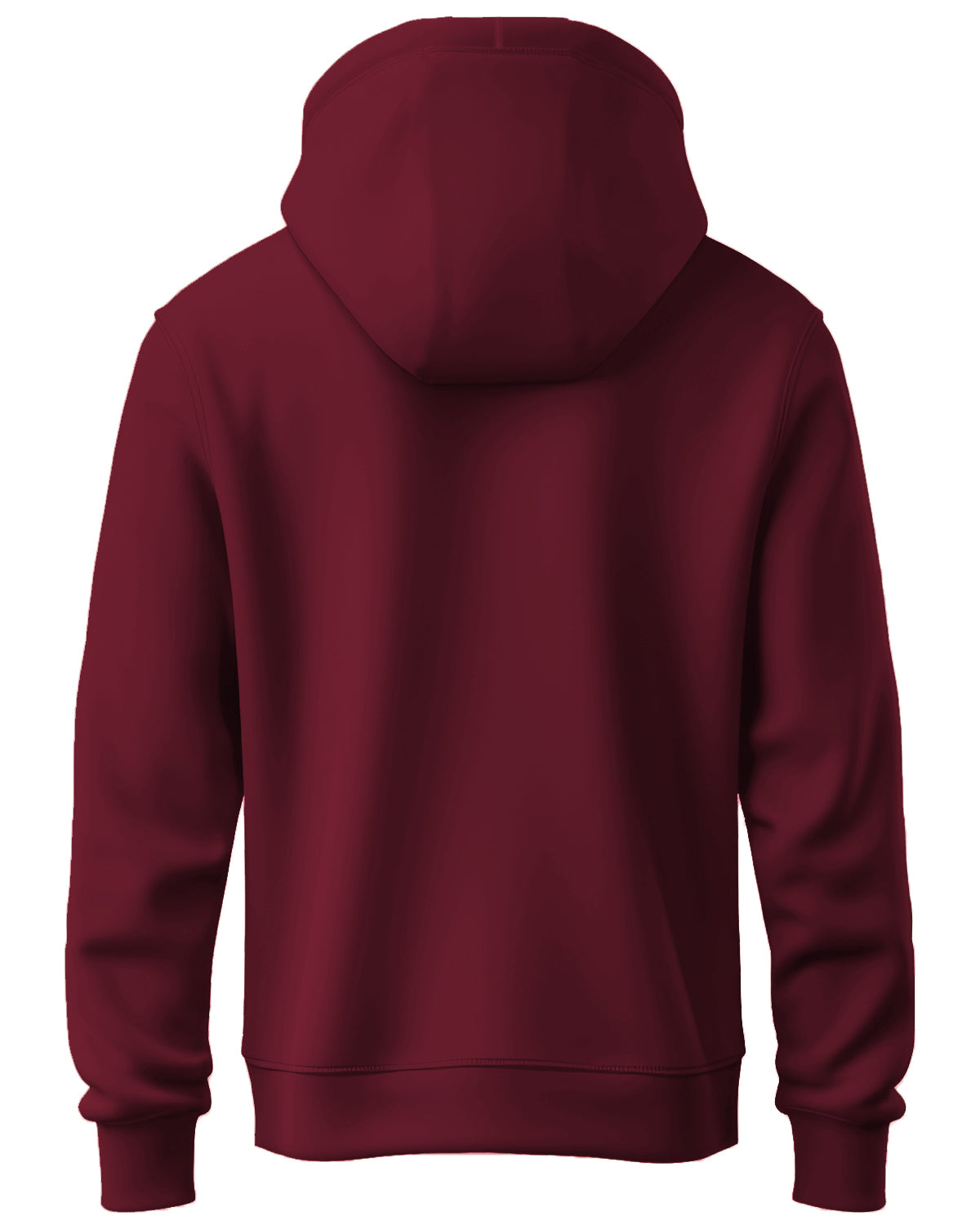 Men Maroon Printed Hoodie