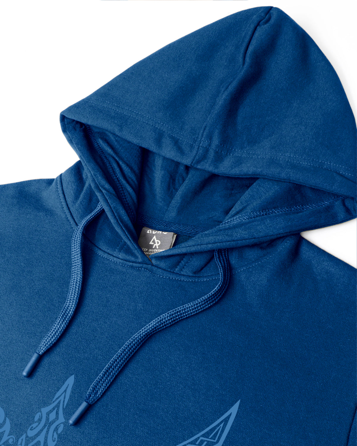 Men Blue Printed Hoodie